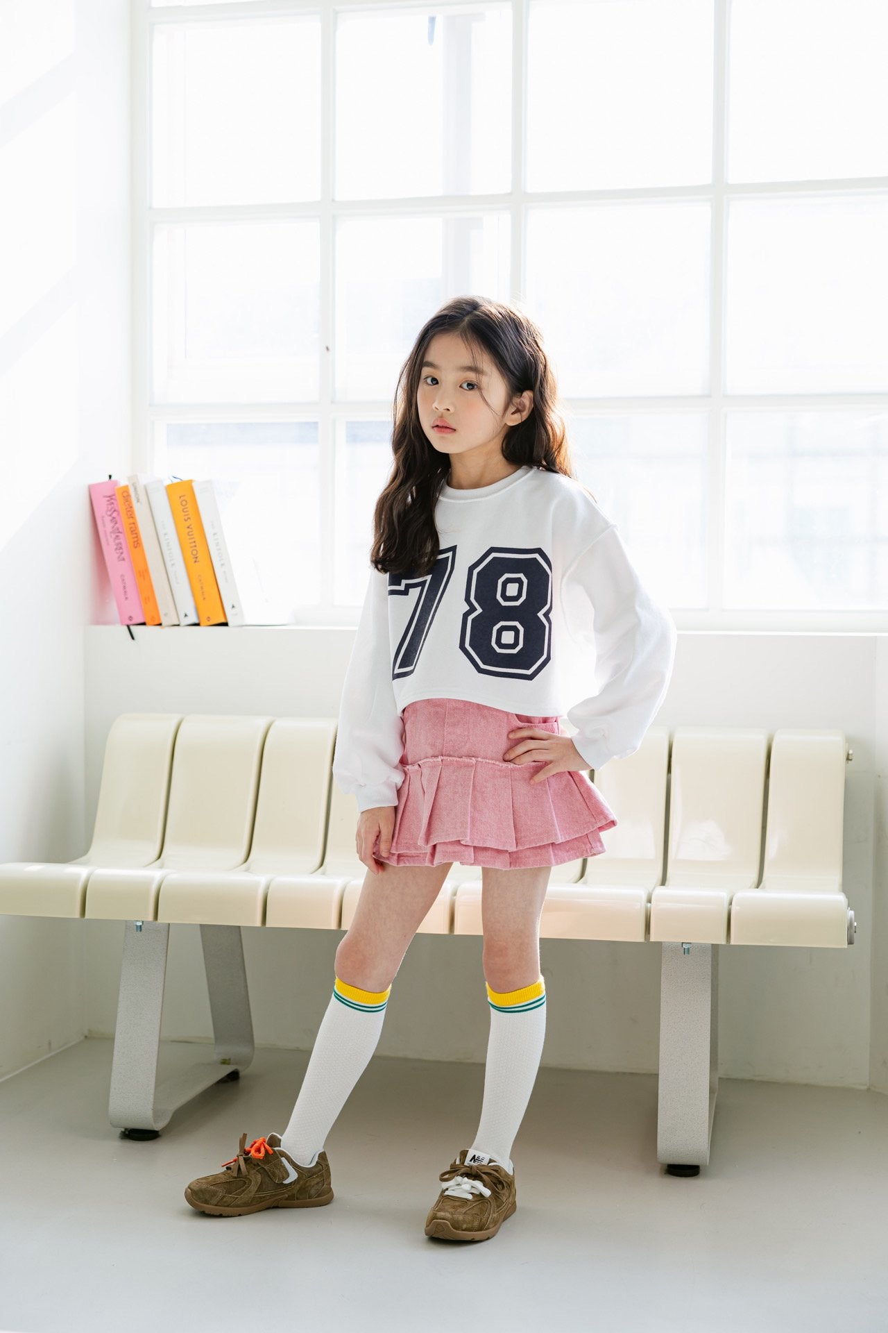 [DOREDORE] Double Pleats Skort_Pink