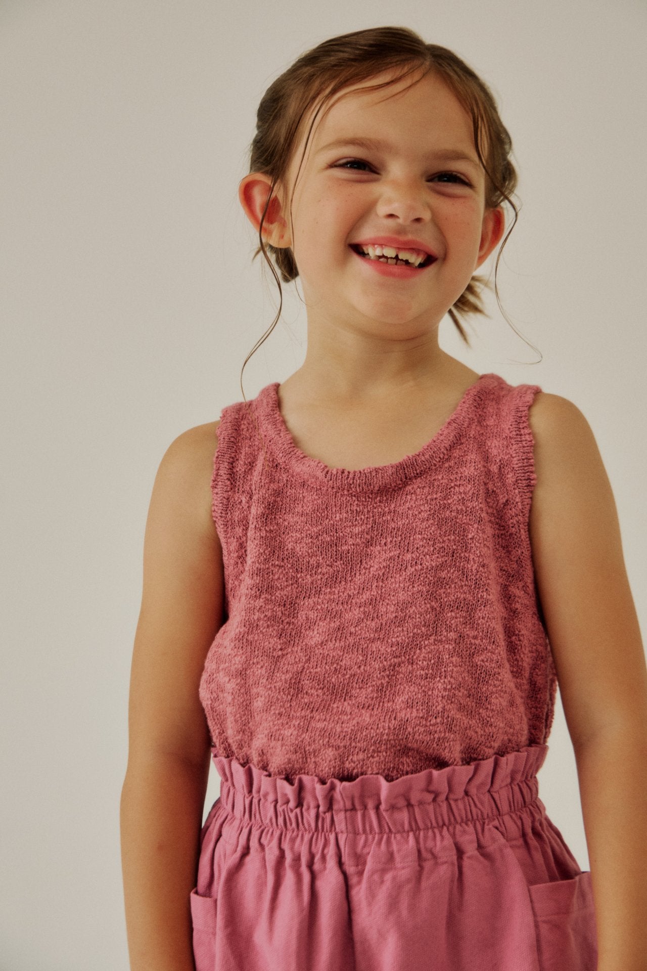 [Soye] Slub sleeveless_Pink