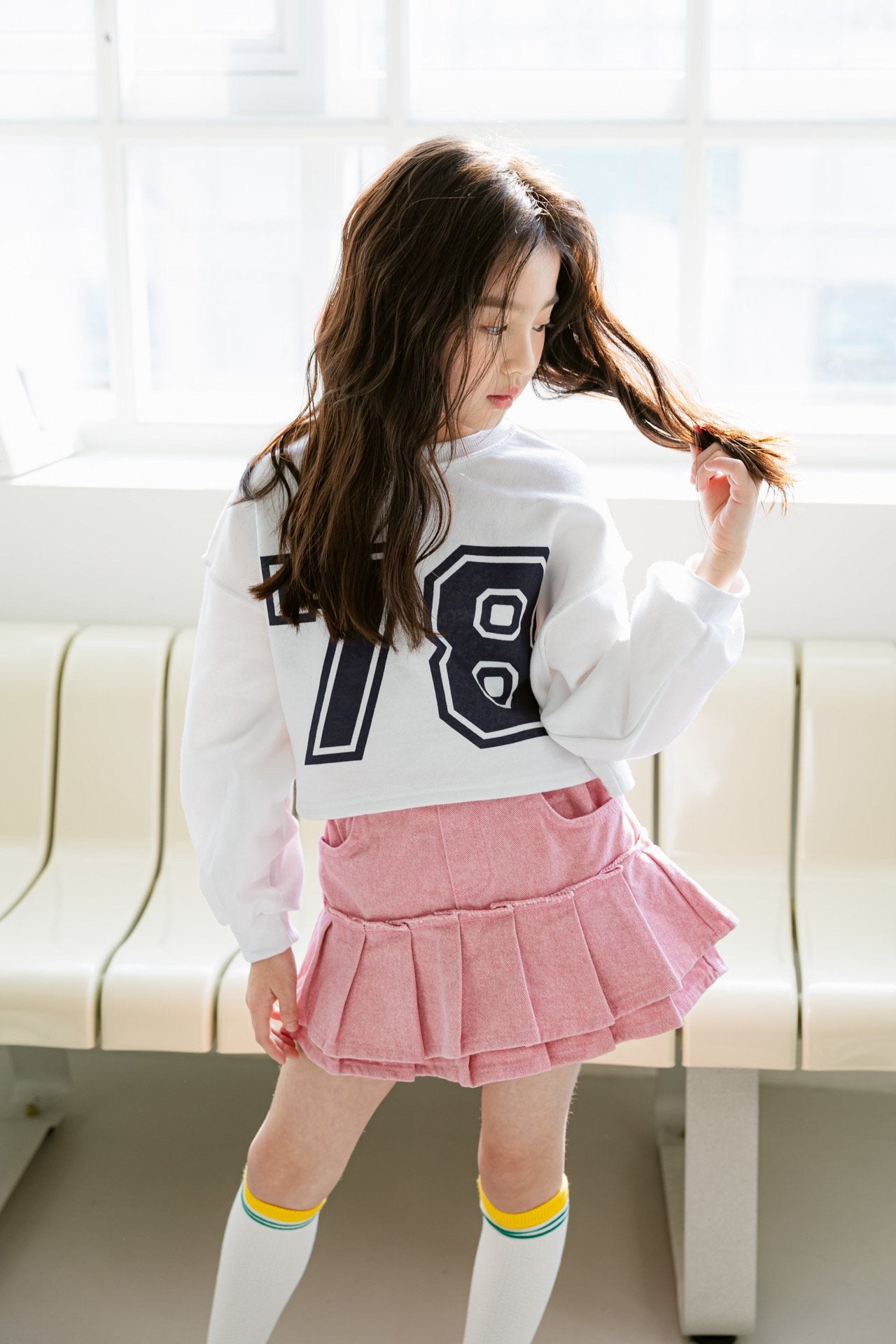 [DOREDORE] Double Pleats Skort_Pink