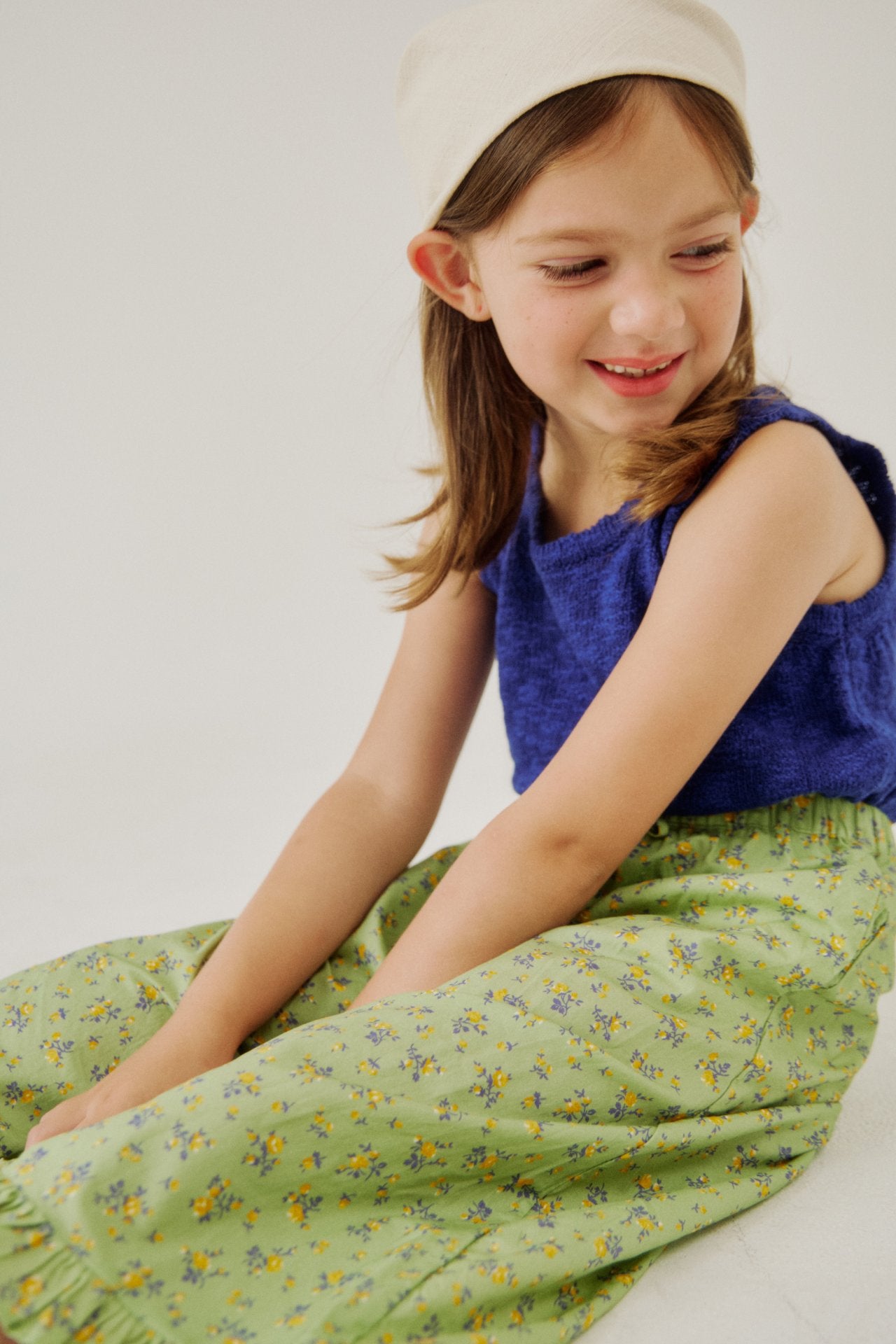 [Soye] Shoe frill long skirt_Green