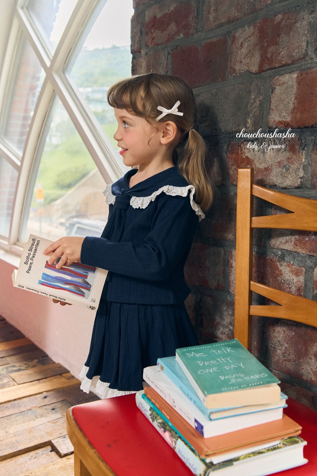[CHOUCHOUSHASHA] Rona Tie Blouse_2colors