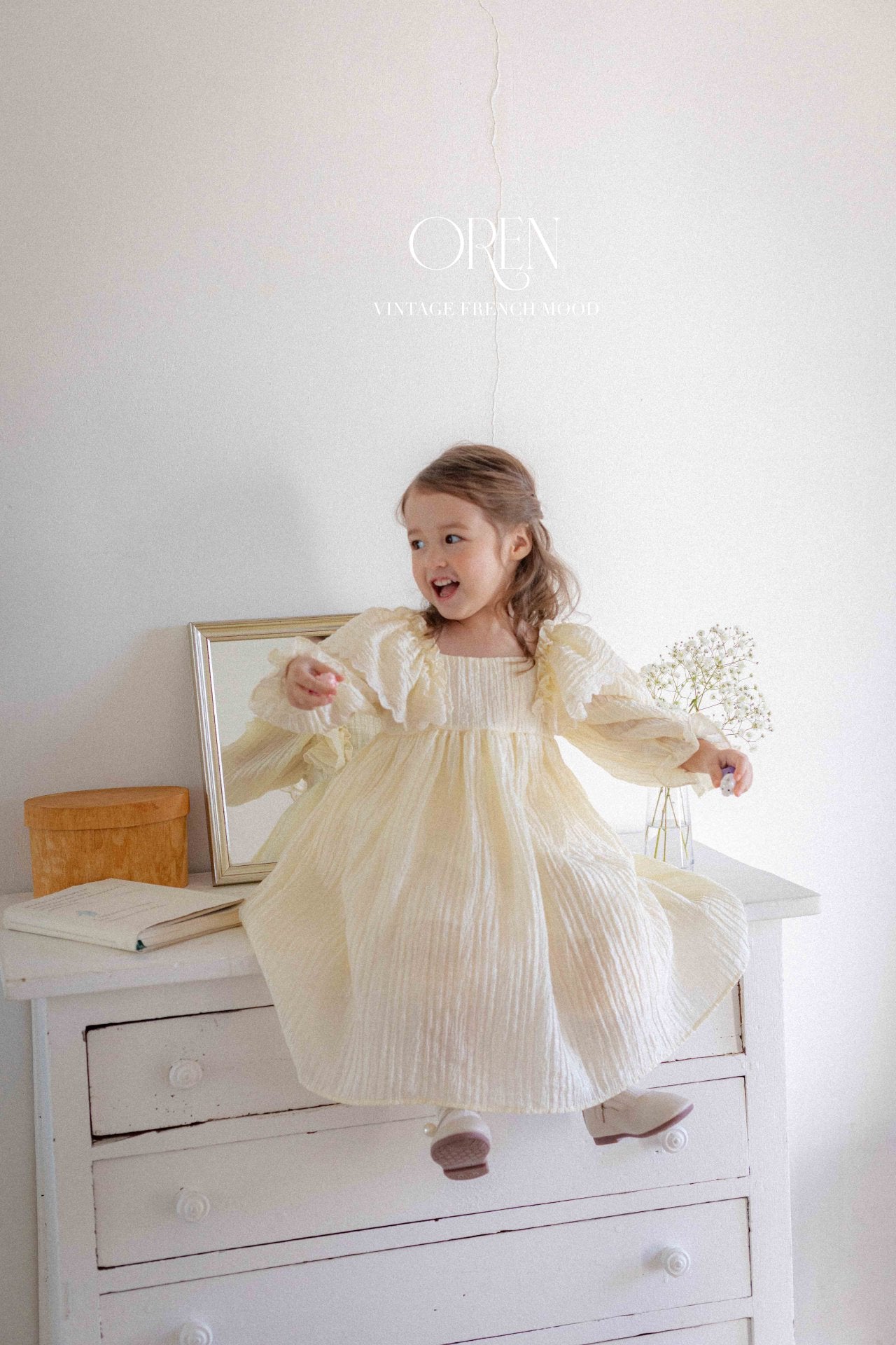 [OREN] Lilly Frill Dress(KIDS)_2colors