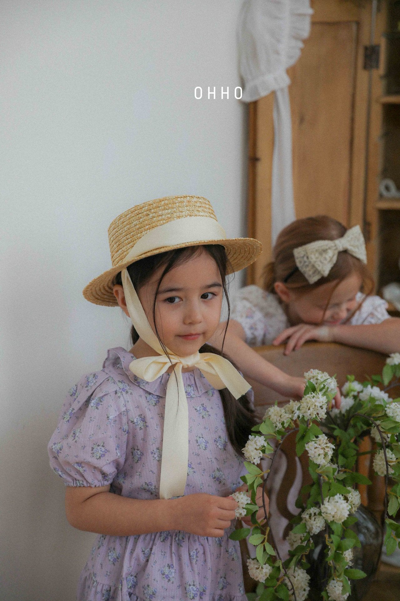 [ohho] Rose Frill Blouse_2colors