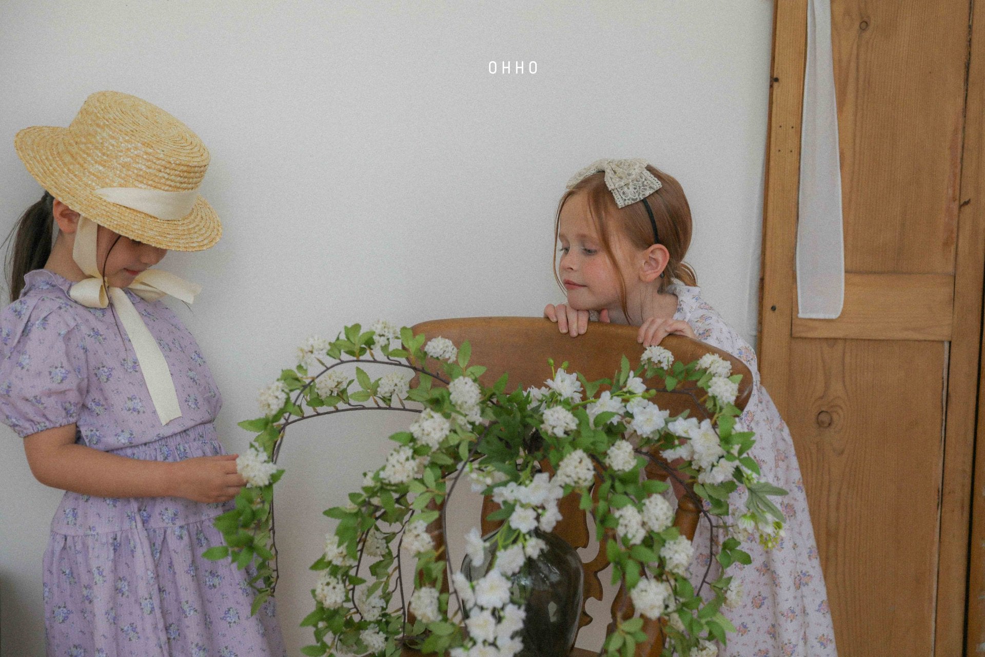 [ohho] Rose Frill Blouse_2colors