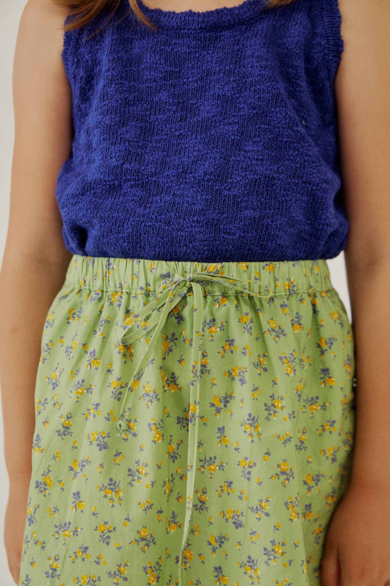 [Soye] Shoe frill long skirt_Green
