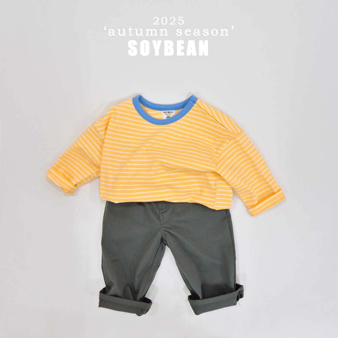 [SOYBEAN] Autumn Captain Striped T-Shirt_5colors