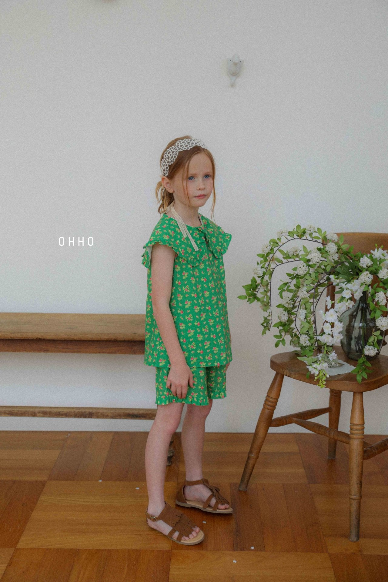 [ohho] Blossom Frill Shorts_2colors