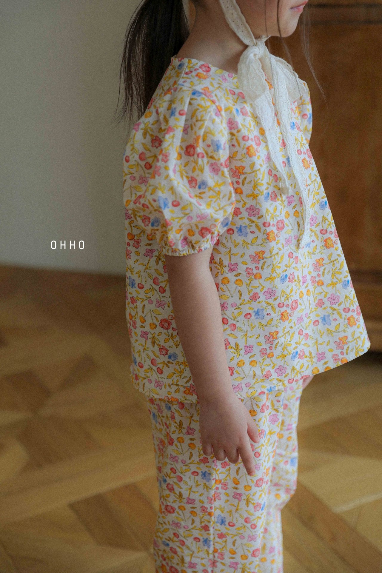 [ohho] Point Blouse_2colors