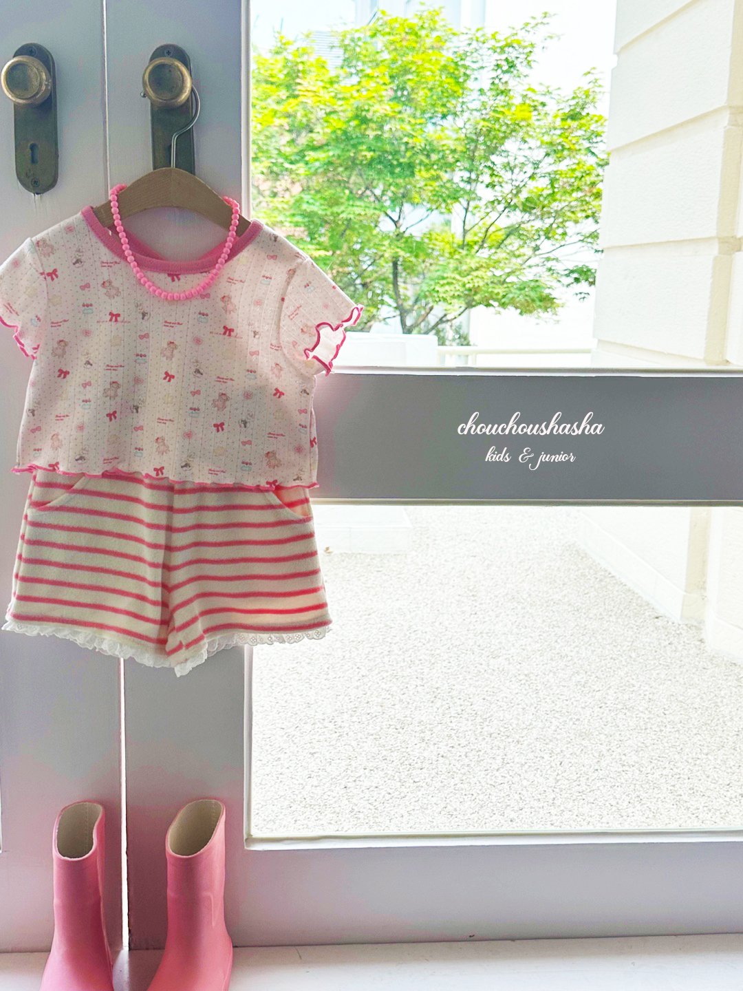 [CHOUCHOUSHASHA] Toy T-shirts_2colors