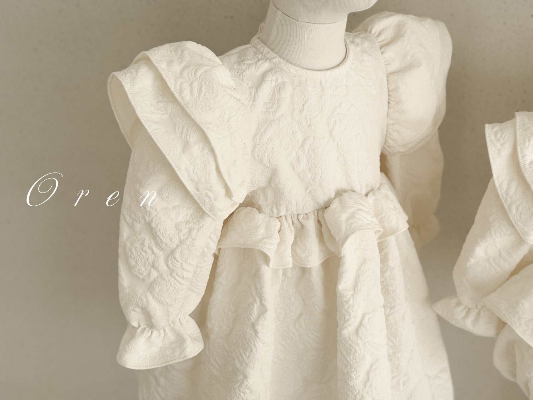 [OREN] Tully Dress(KIDS)_Cream