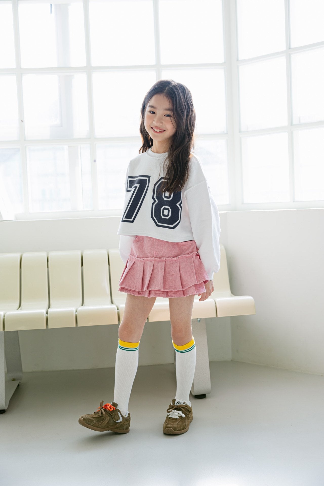 [DOREDORE] Double Pleats Skort_Pink