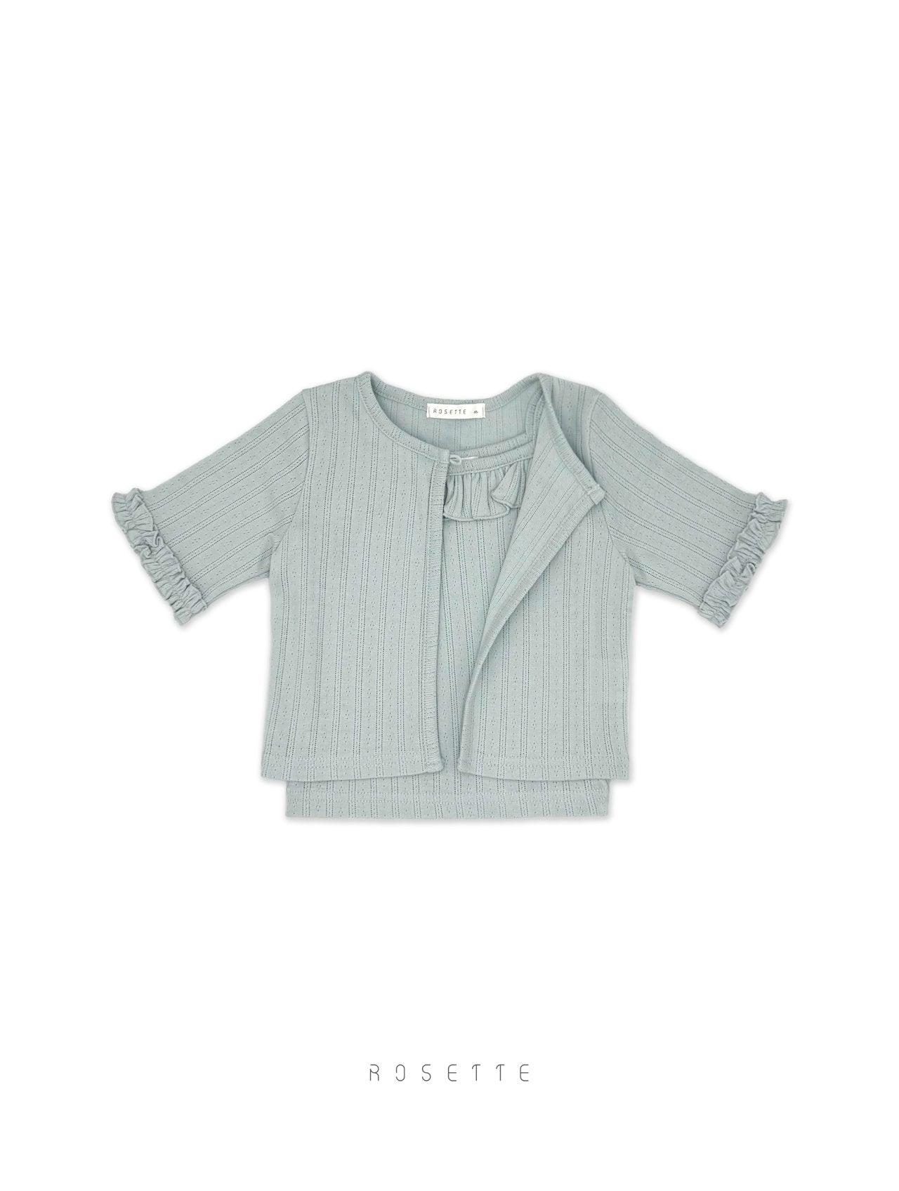 [ROSETTE] Yogert Sleeveless Cardi Set_3colors