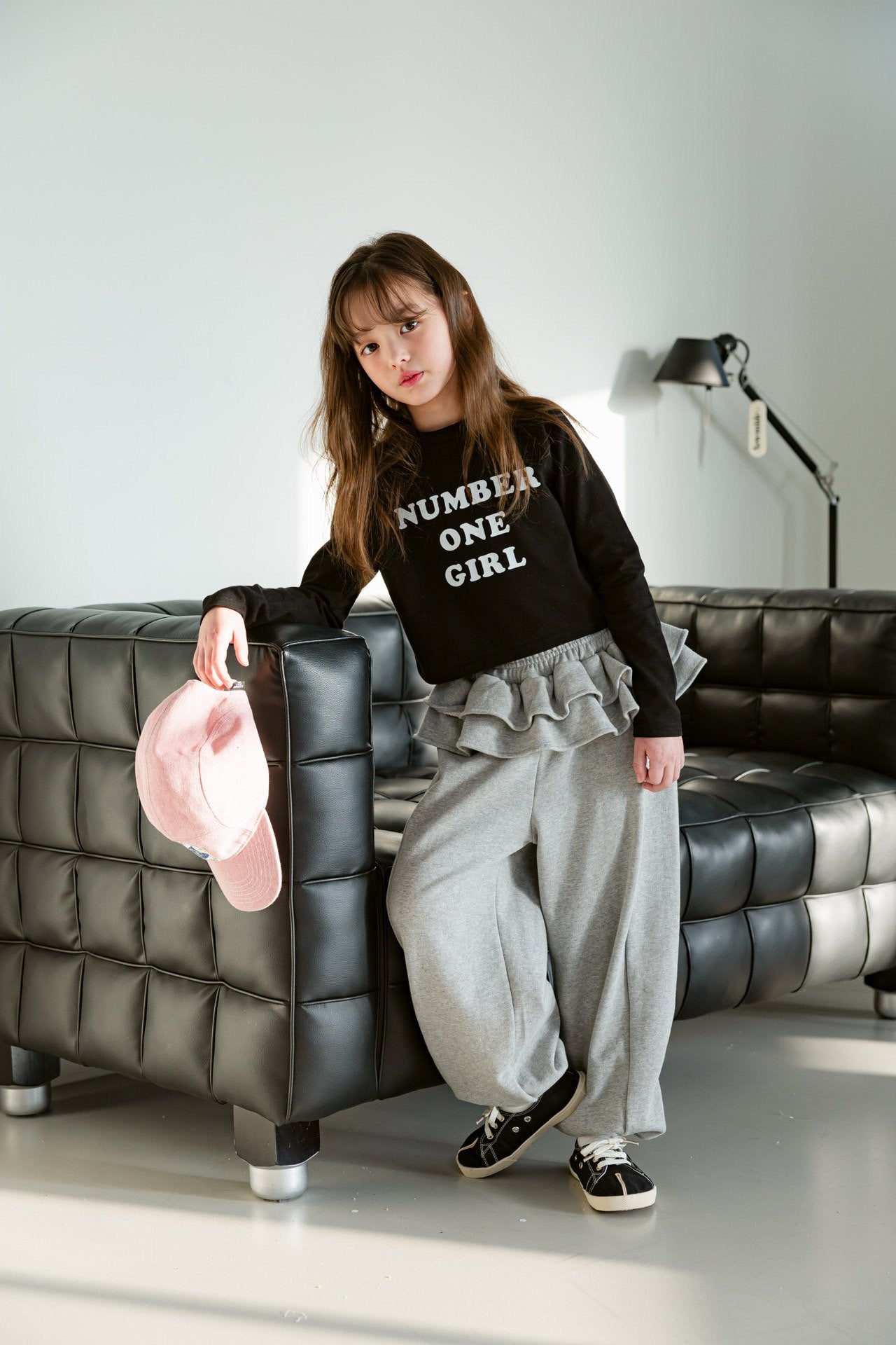 [DOREDORE] Number Girl Crop T-shirt_2colors