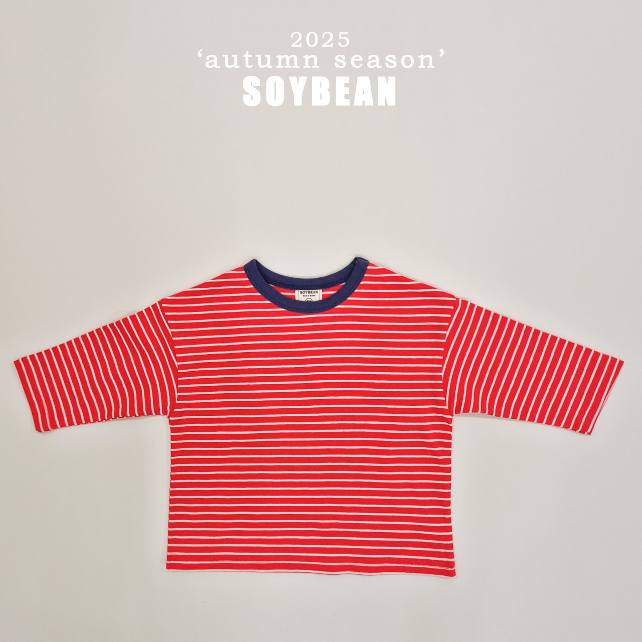 [SOYBEAN] Autumn Captain Striped T-Shirt_5colors