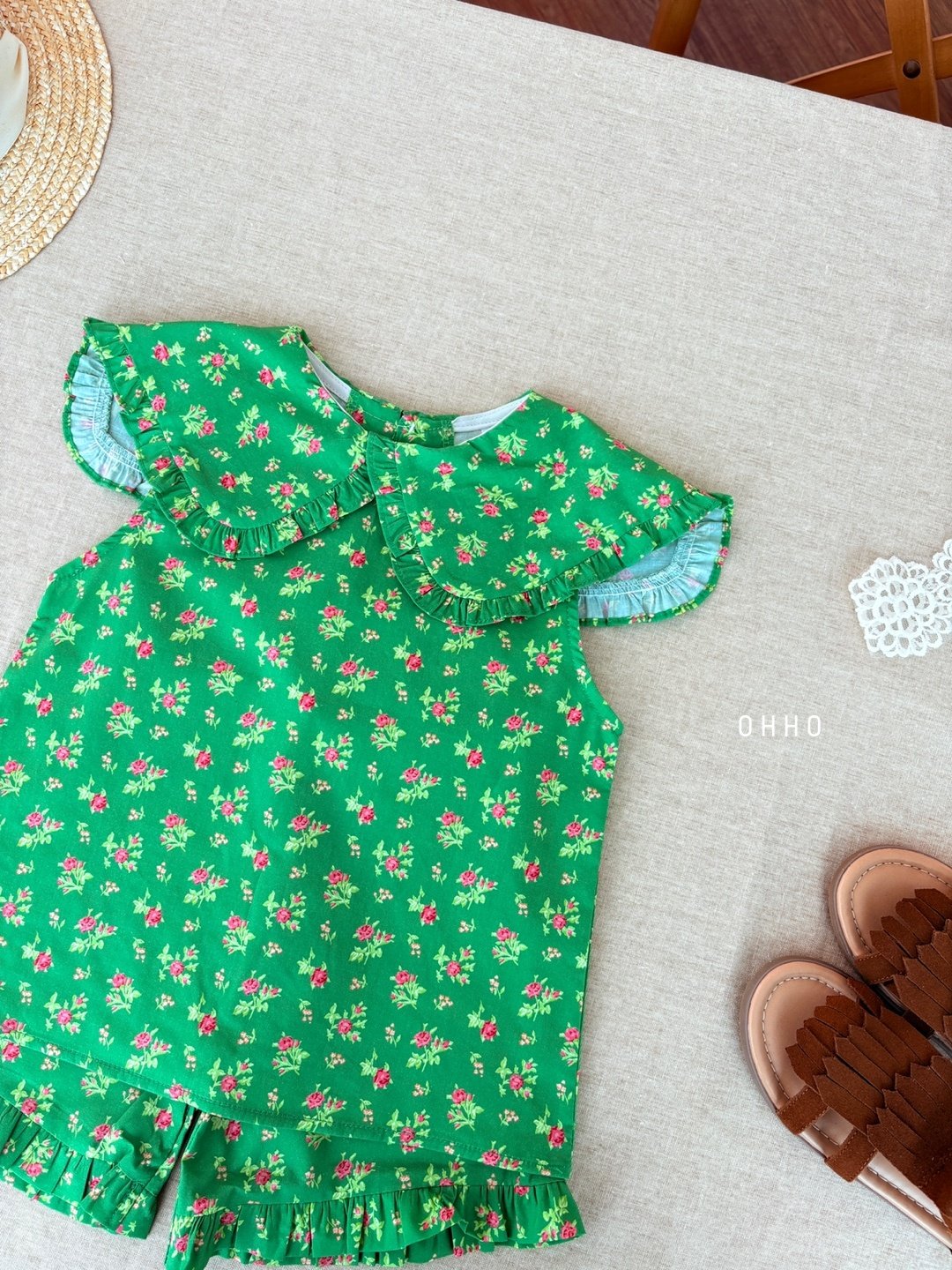 [ohho] Blossom Frill Shorts_2colors