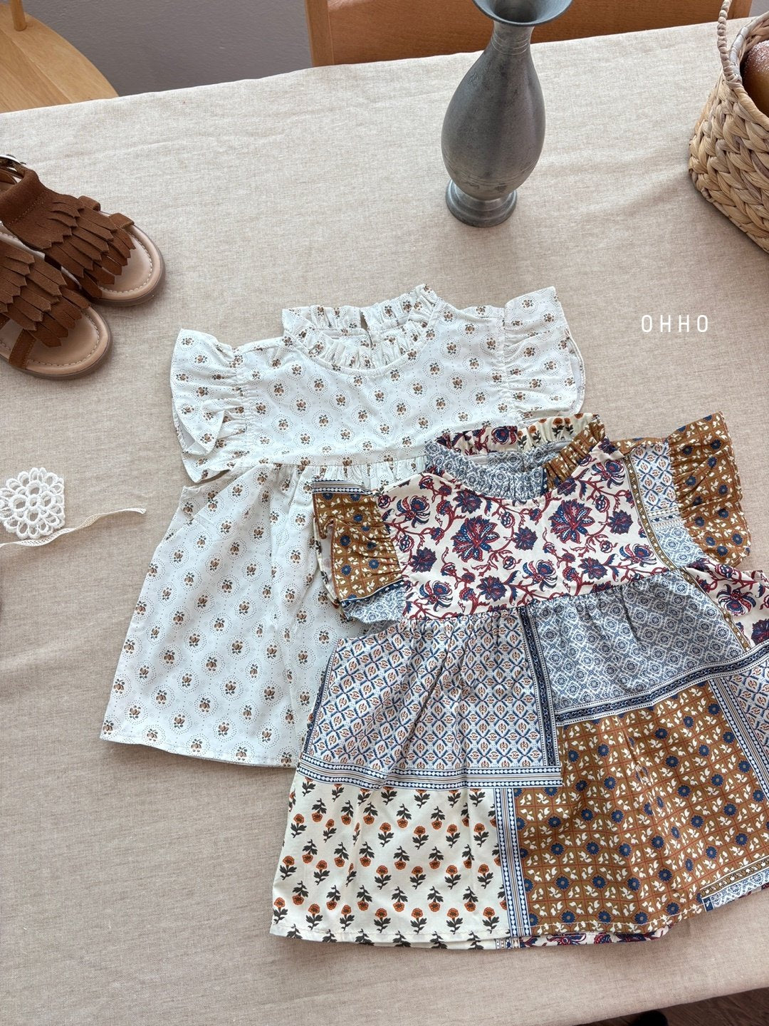 [ohho] Caramel Blouse_2colors