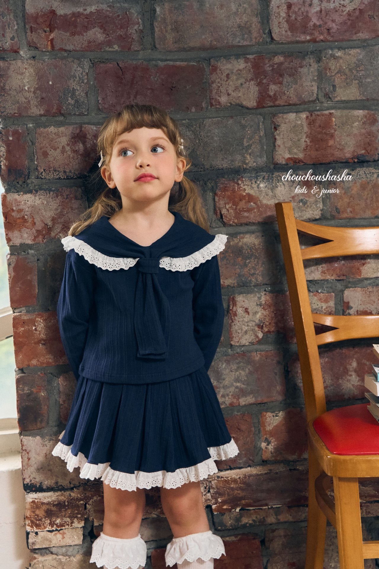 [CHOUCHOUSHASHA] Rona Tie Blouse_2colors