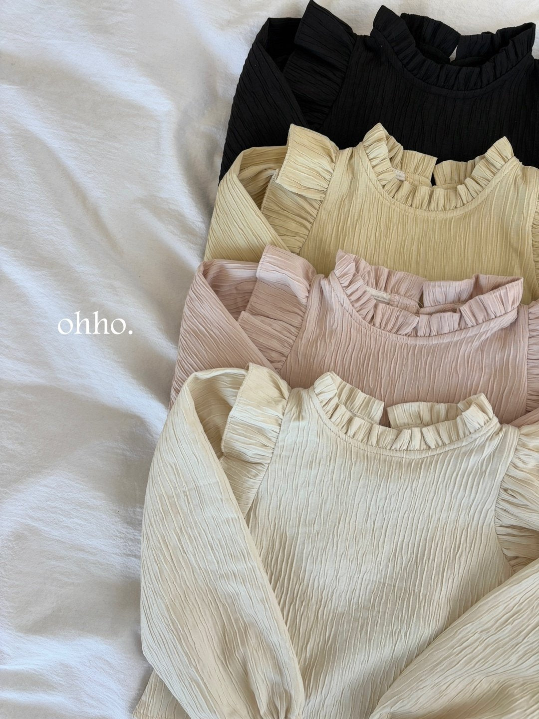 [ohho] From Wings Blouse_4colors