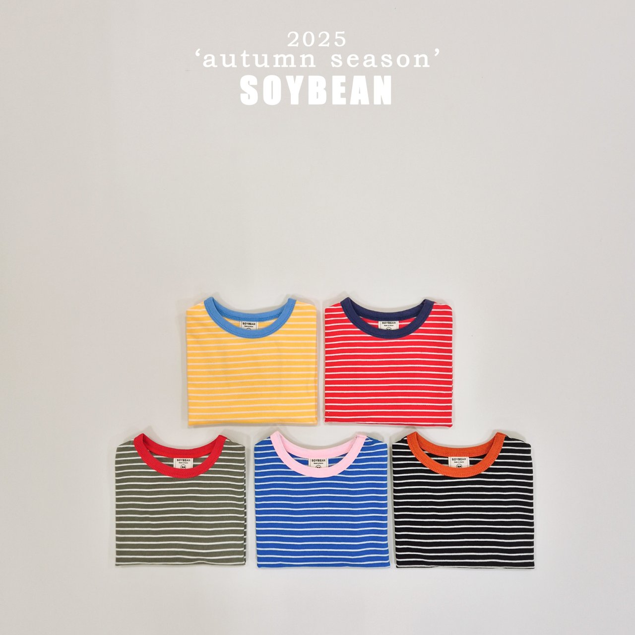 [SOYBEAN] Autumn Captain Striped T-Shirt_5colors