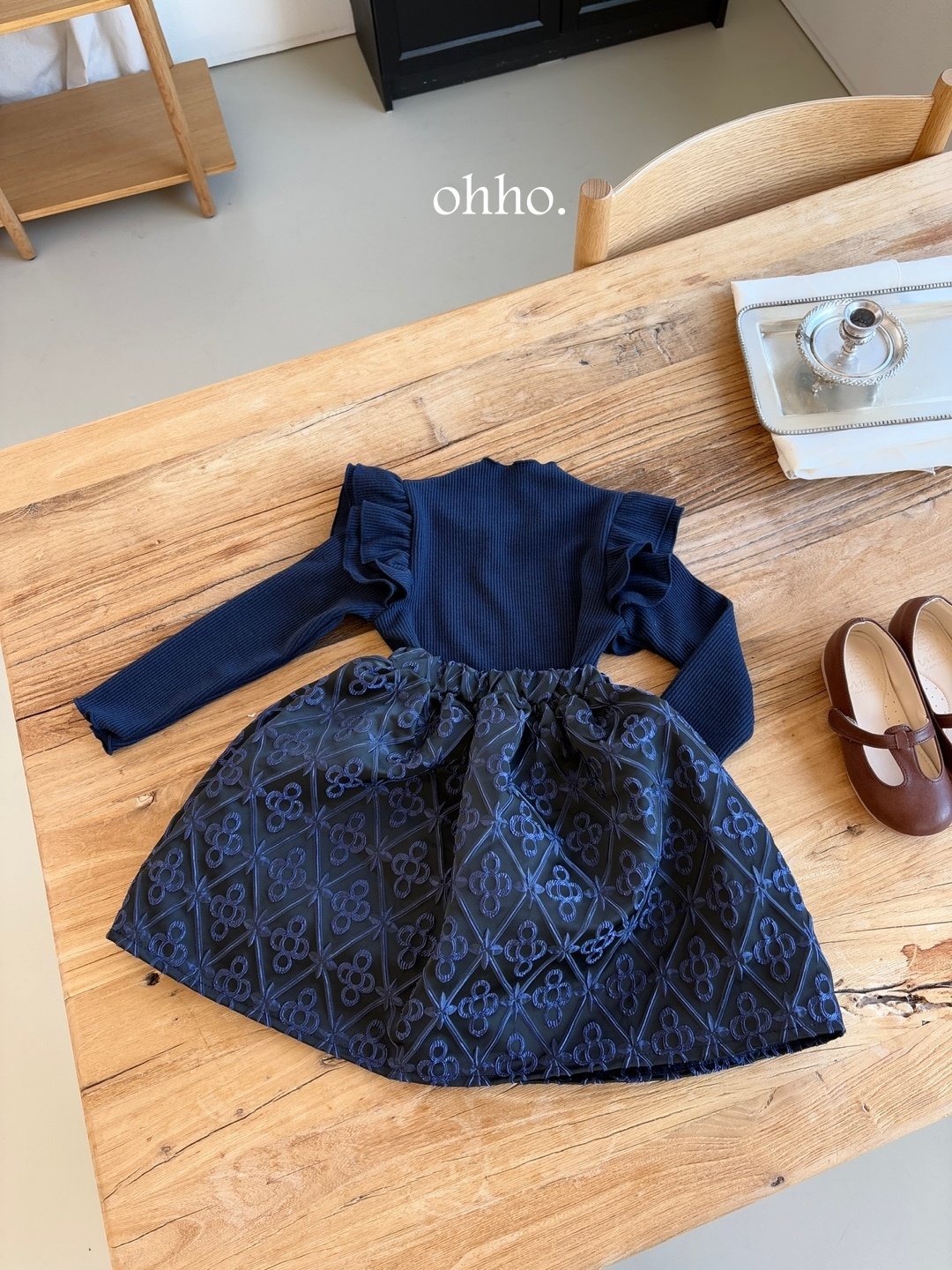 [ohho] Loa Jacquard Skirt_2colors