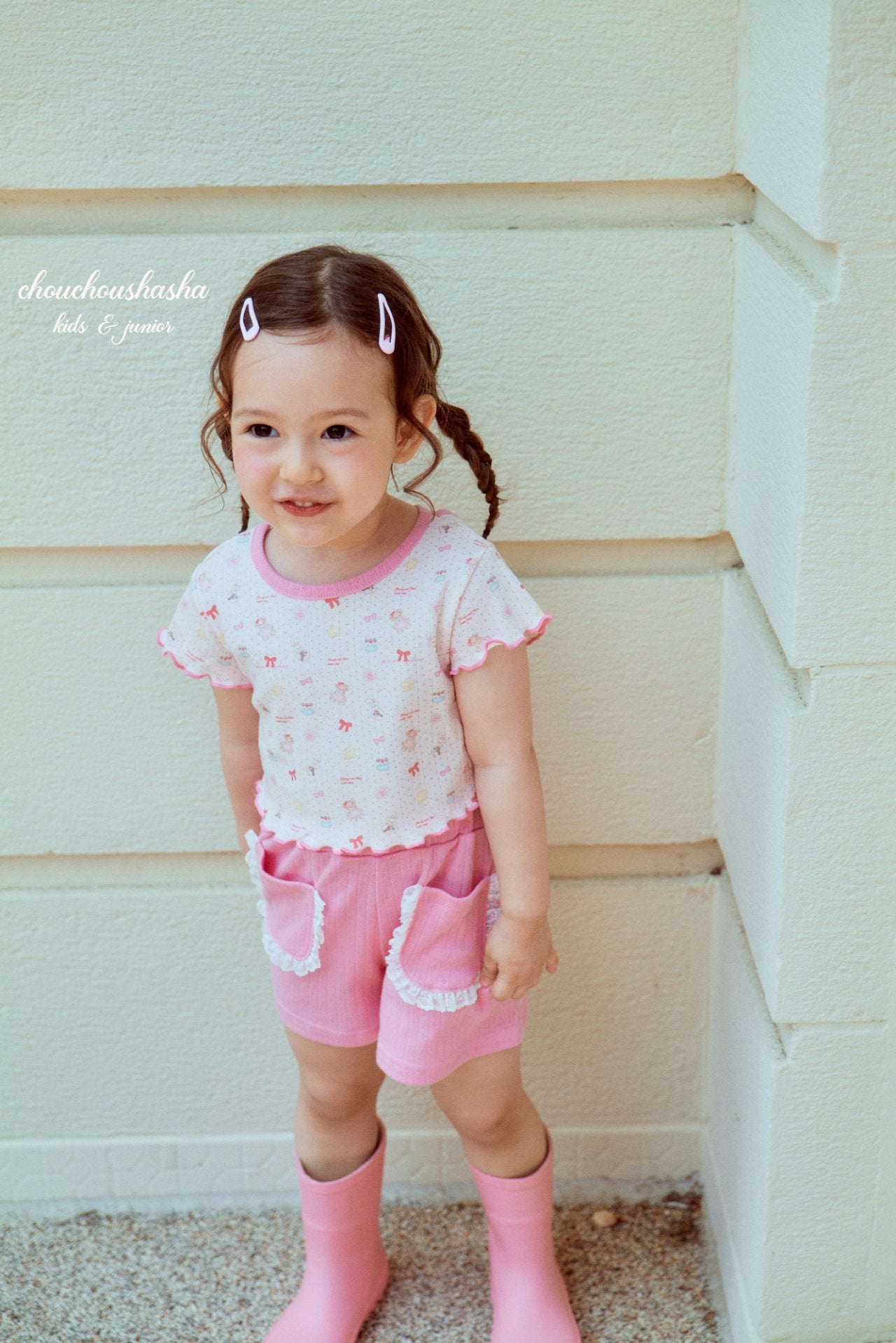 [CHOUCHOUSHASHA] Toy T-shirts_2colors