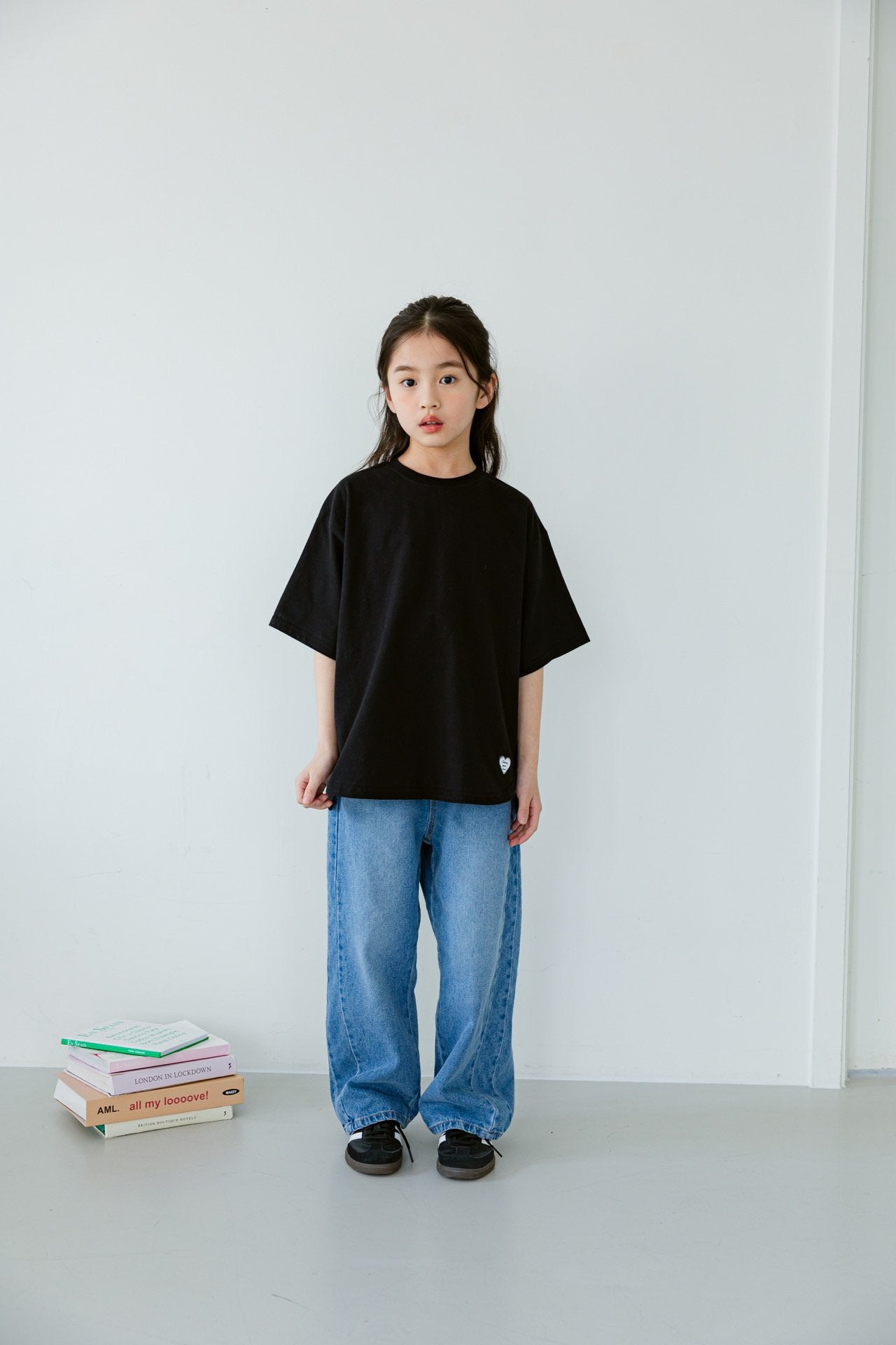 [DOREDORE] Heart Layered T-shirt_2colors