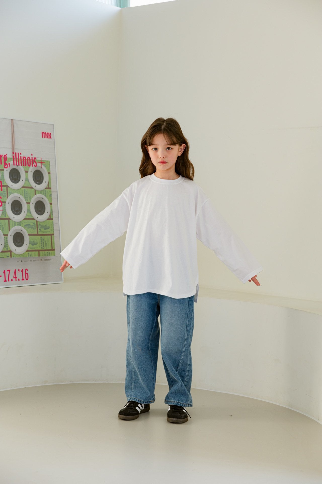 [DOREDORE] Layered Round T-shirt_Ivory