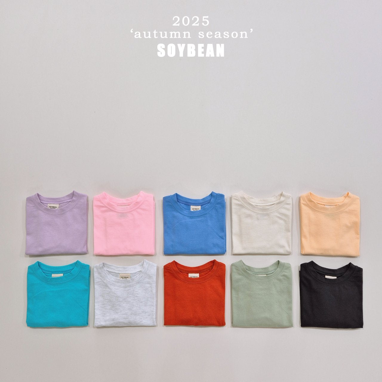 [SOYBEAN] Cotton Sugar Boxy T-shirt_10colors