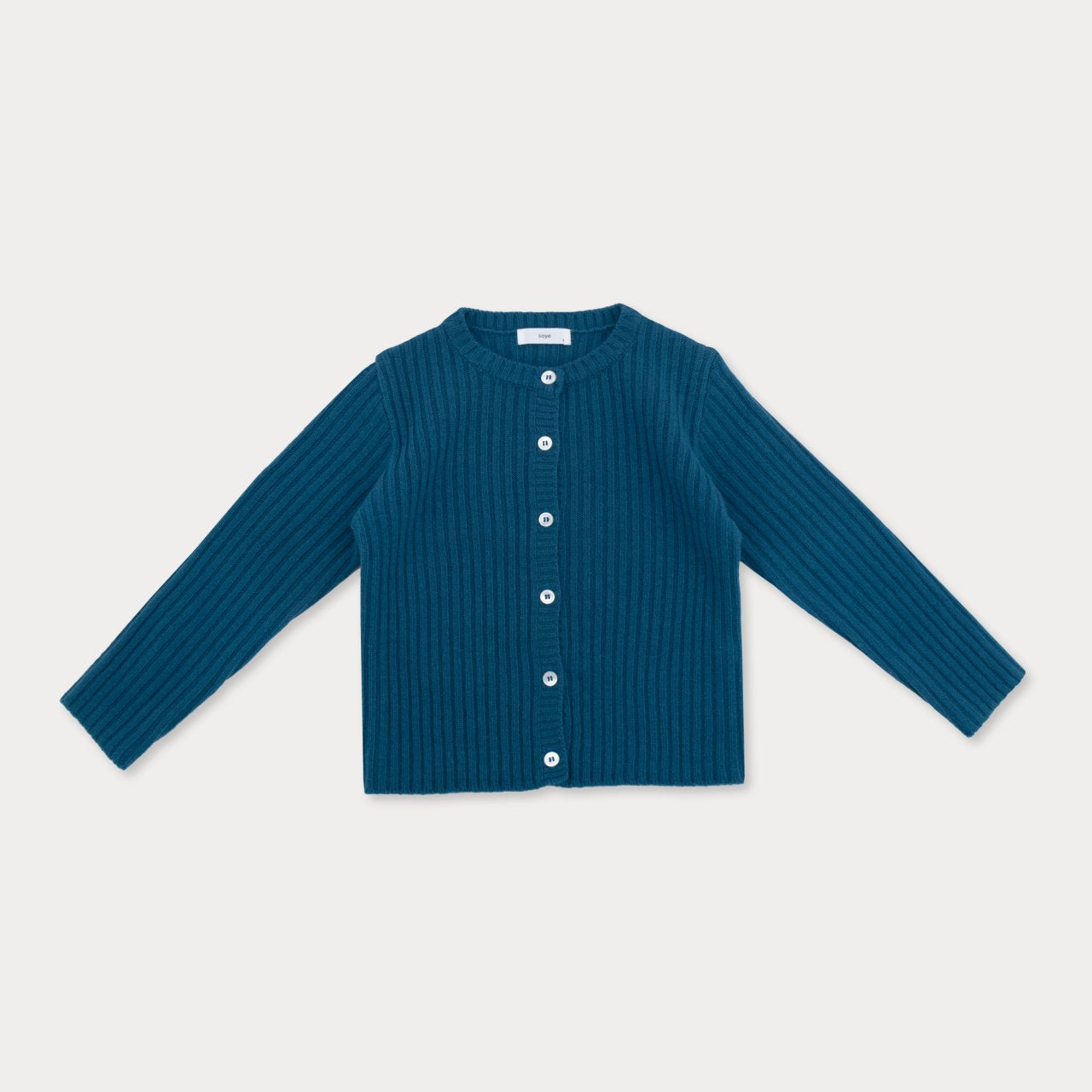 [Soye] Cashmere Rib Cardigan_Deep Blue