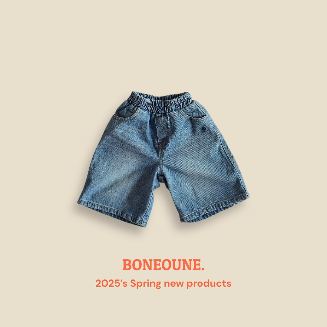 [BONEOUNE] Bermuda Denim Pants