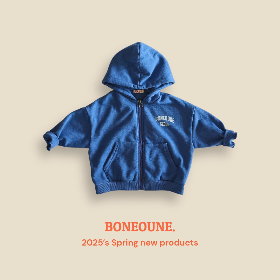 [BONEOUNE] BONE Seoul Hoodie Zip-up_2colors