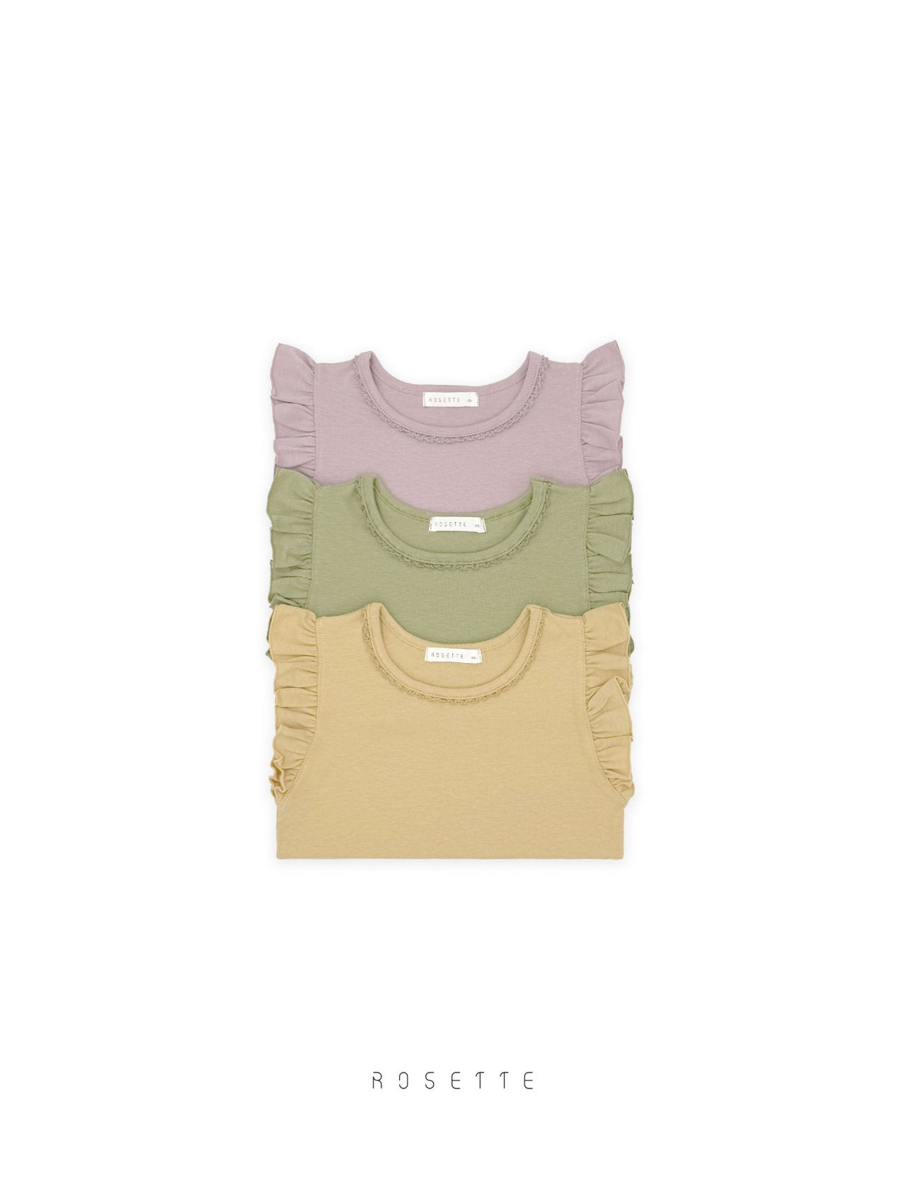 [ROSETTE] Butter Sleeveless T-shirts_3colors