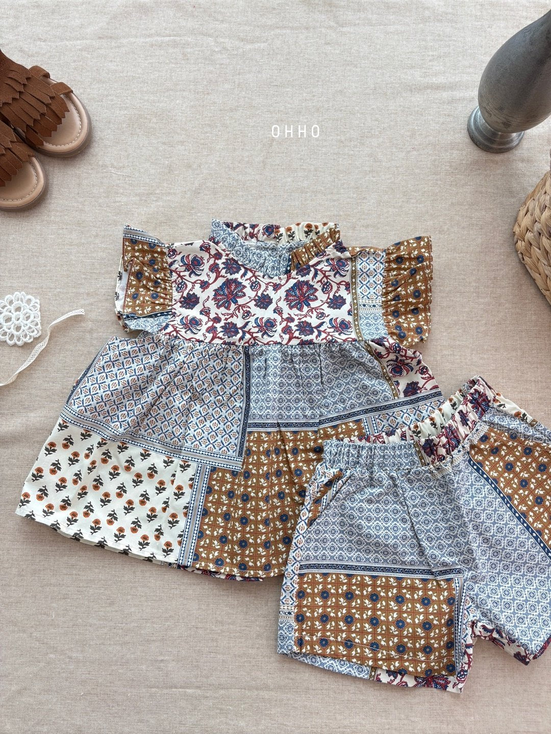 [ohho] Caramel Blouse_2colors