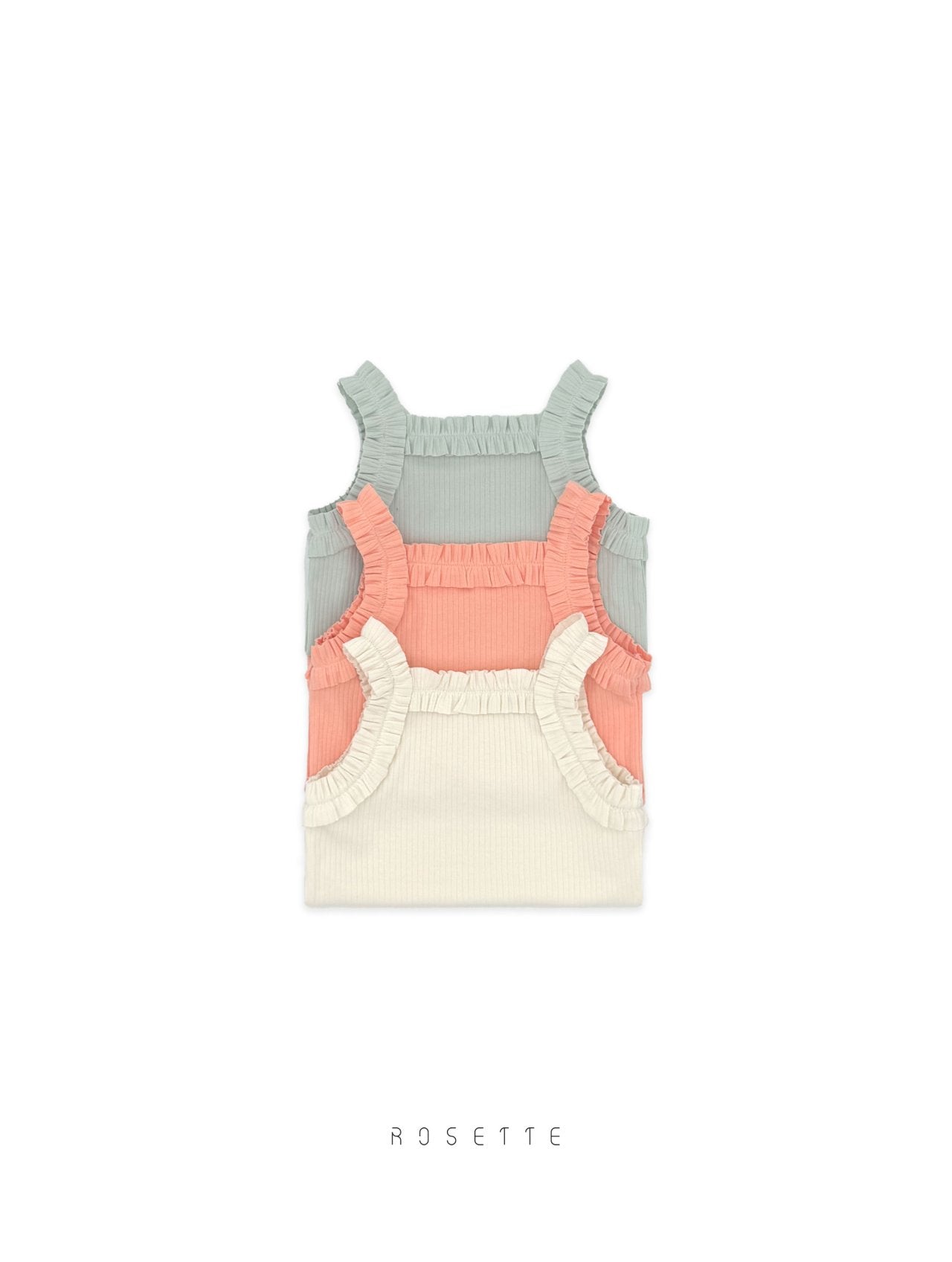 [ROSETTE] Whipping Sleeveless T-shirts_3colors