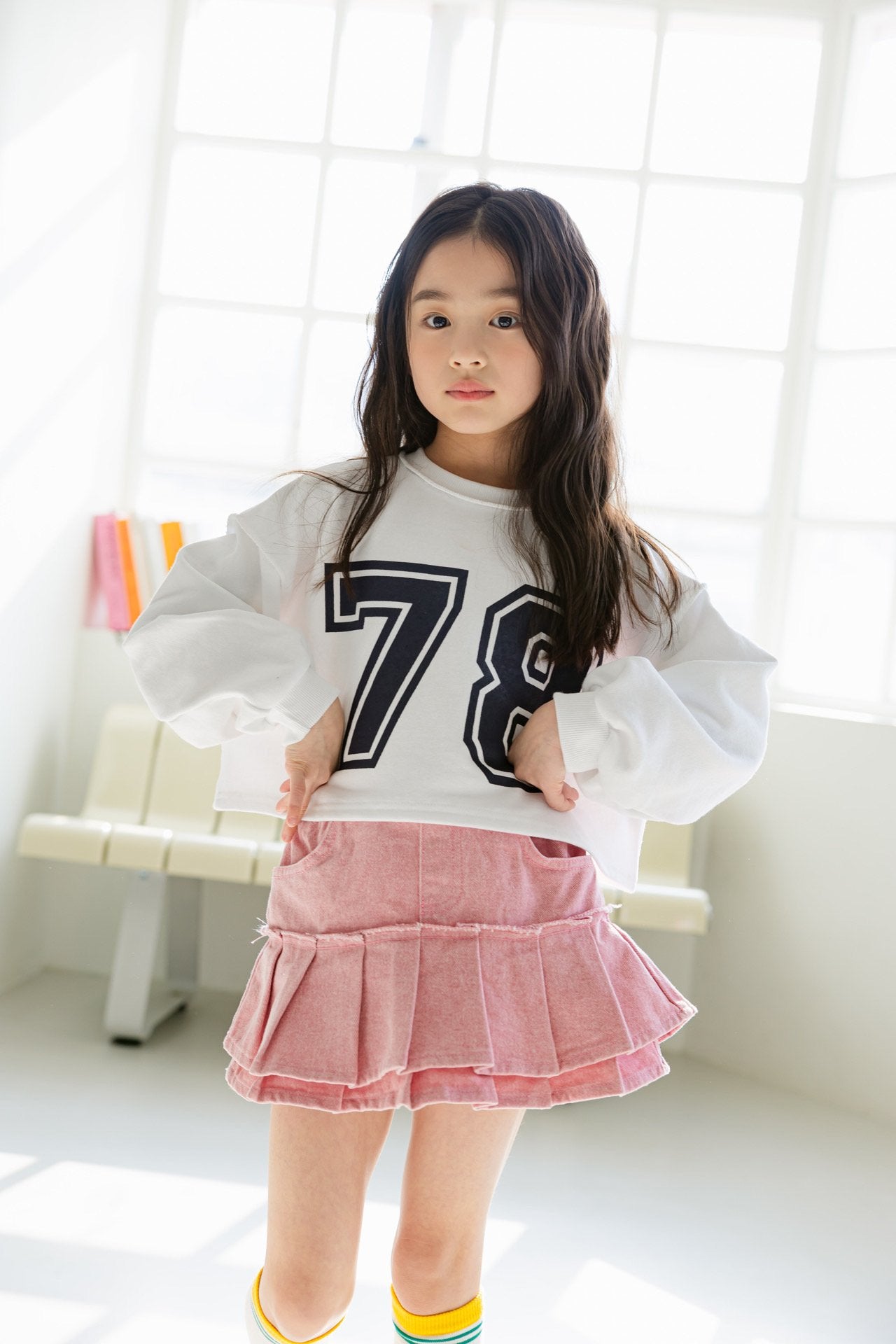 [DOREDORE] Double Pleats Skort_Pink