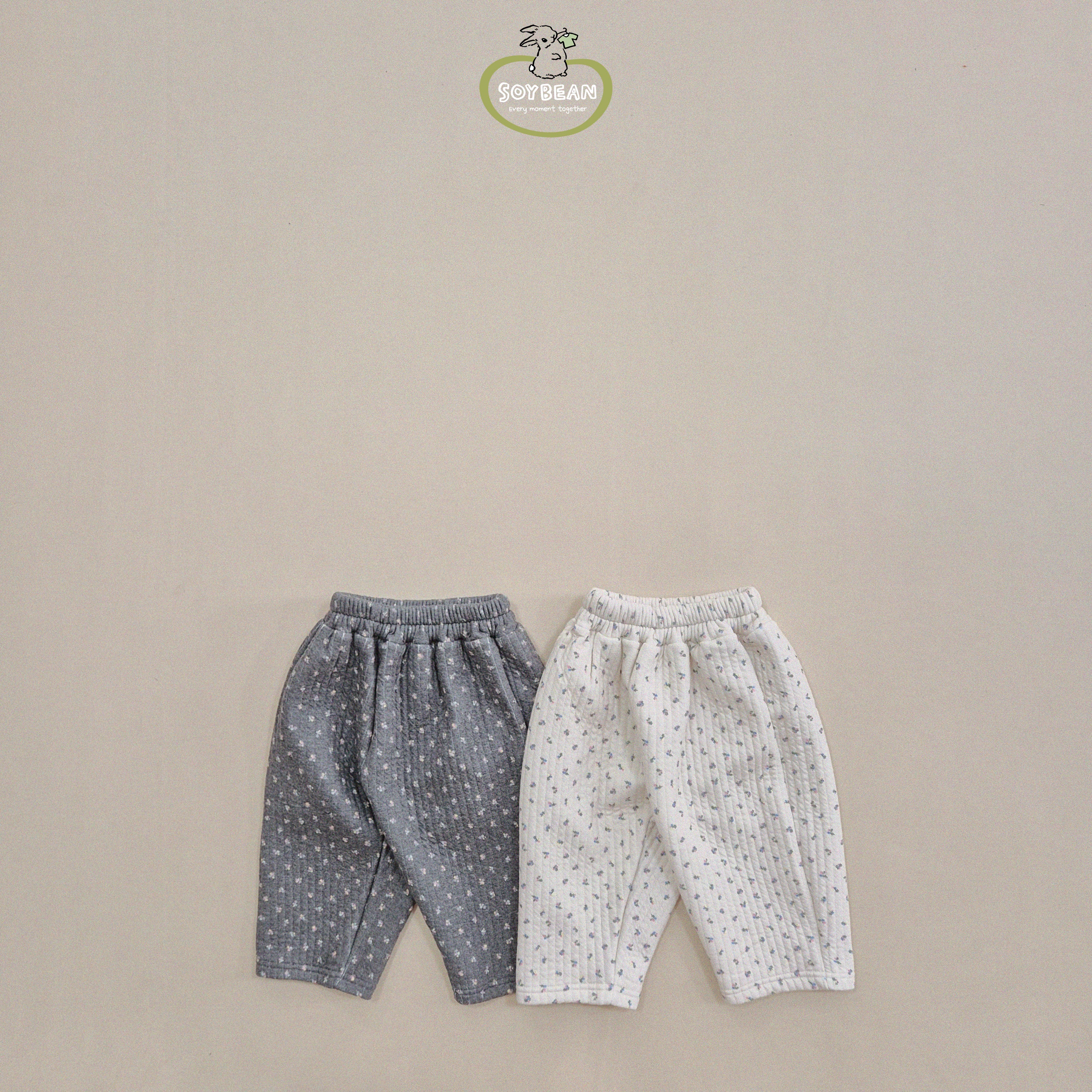 [SOYBEAN] Flower_Baggy_Pants_2colors