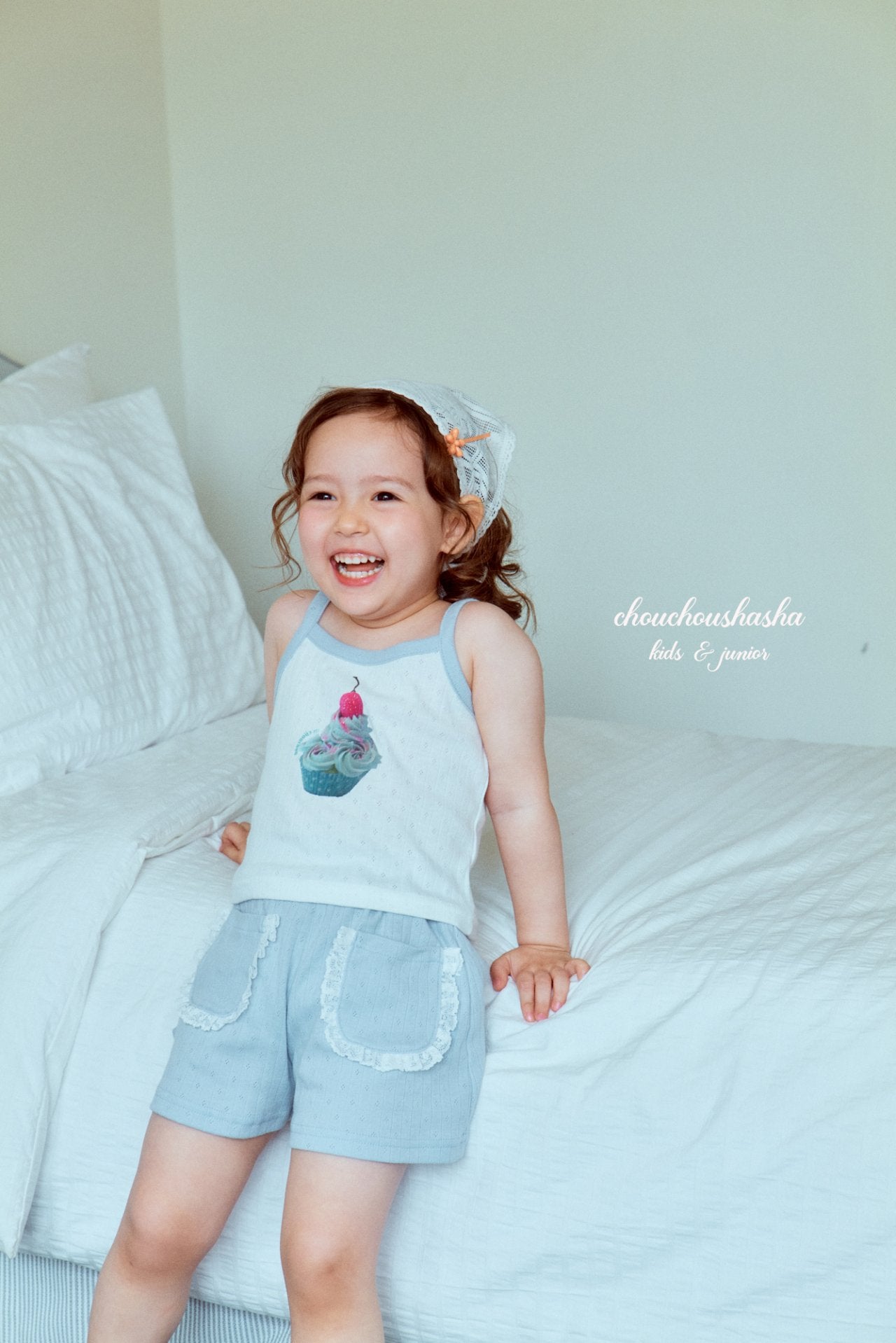 [CHOUCHOUSHASHA] Sherbet Sleeveless T-shirts_2colors