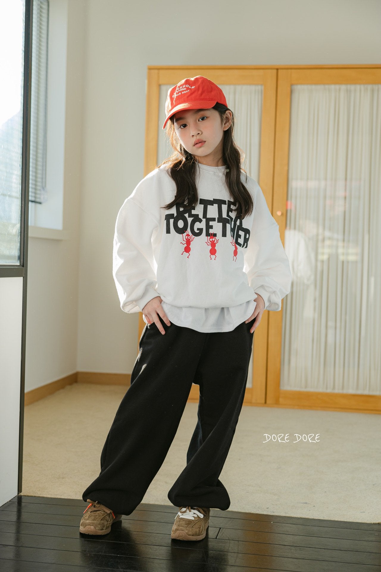 [DOREDORE] Over fit Jogger Pants_3colors