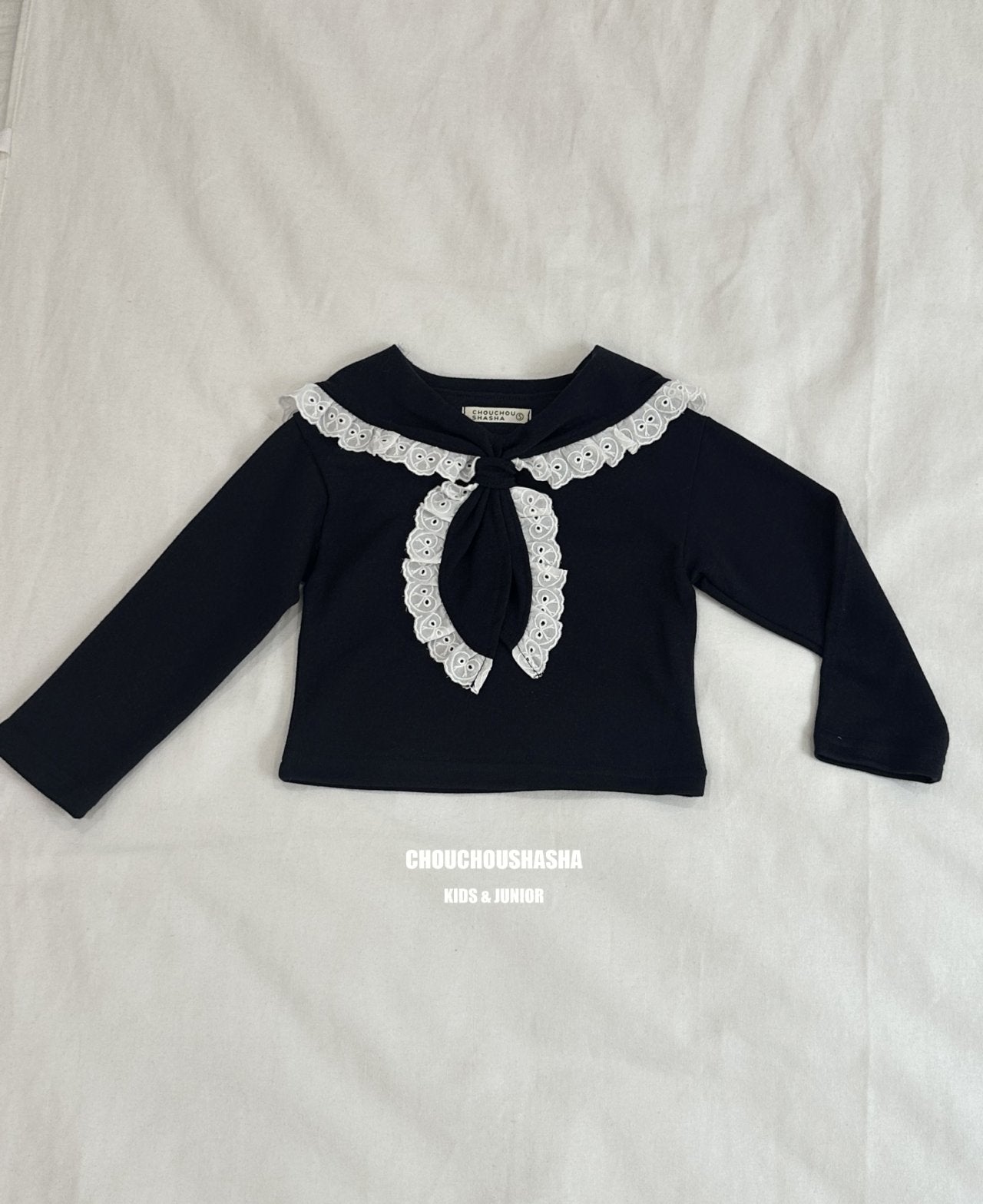 [CHOUCHOUSHASHA] Emily Blouse T-shirt_Navy