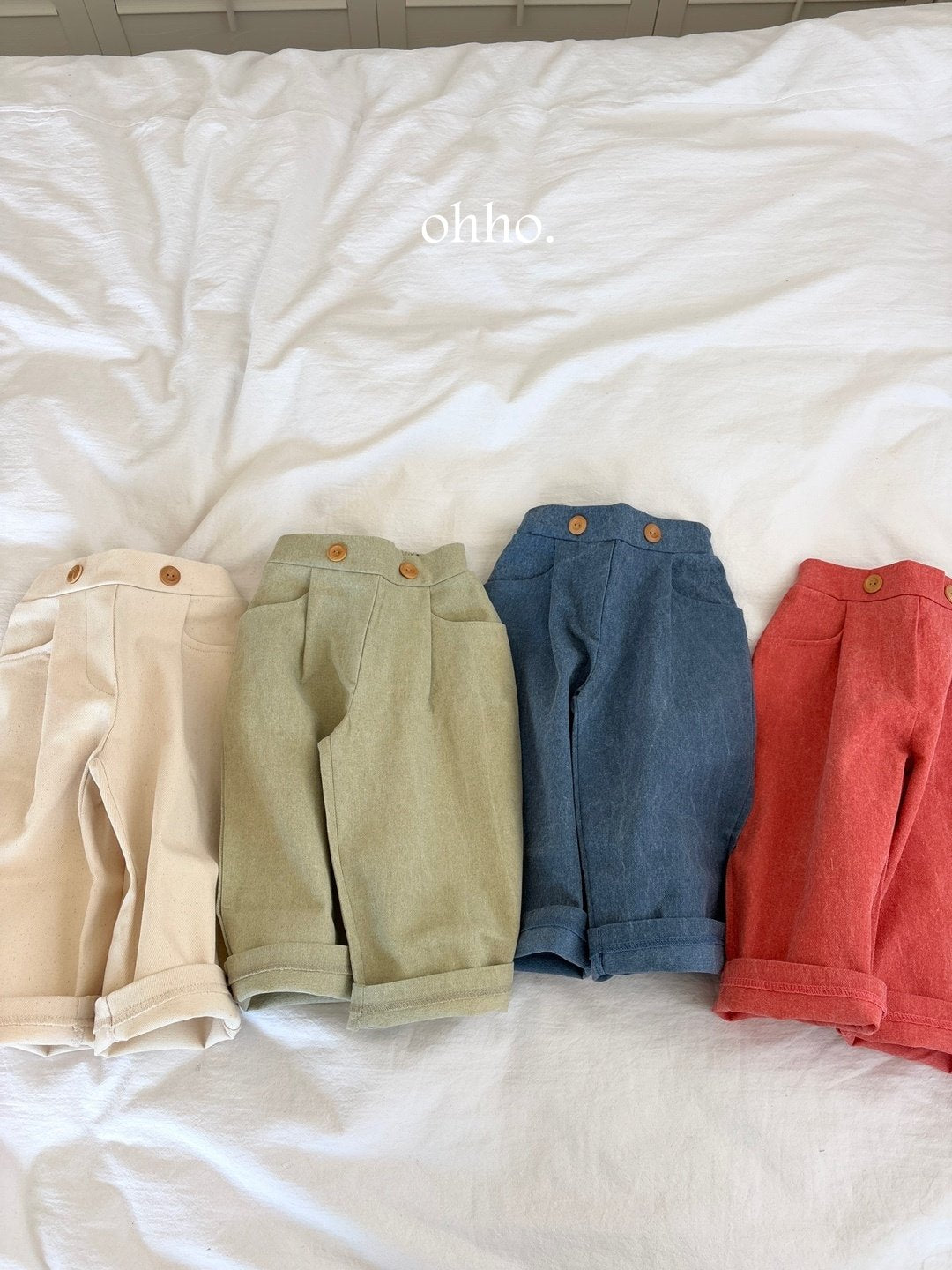 [ohho] Carol Pintuck Pants_4colors