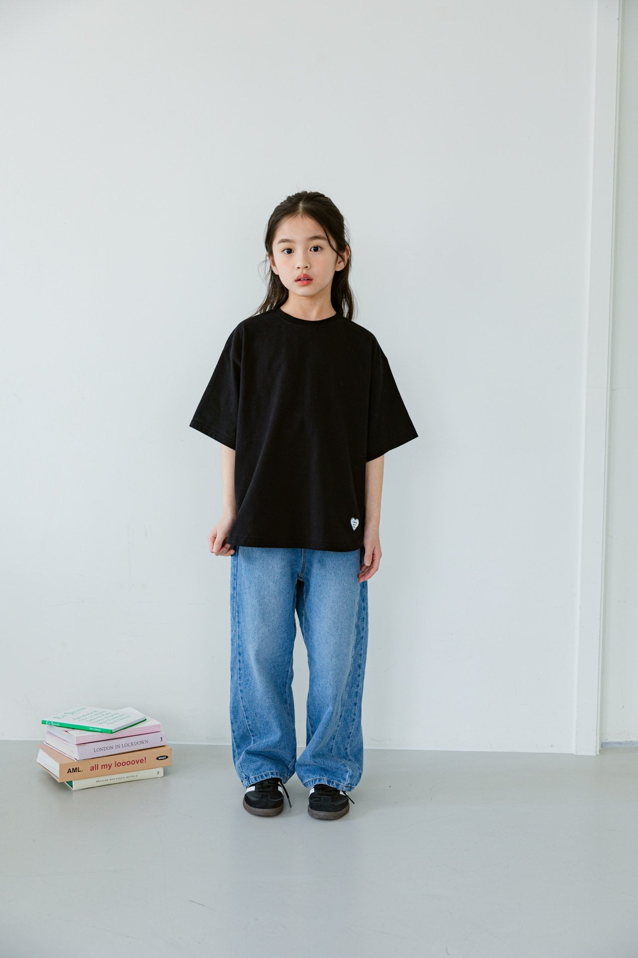 [DOREDORE] Heart Layered T-shirt_2colors