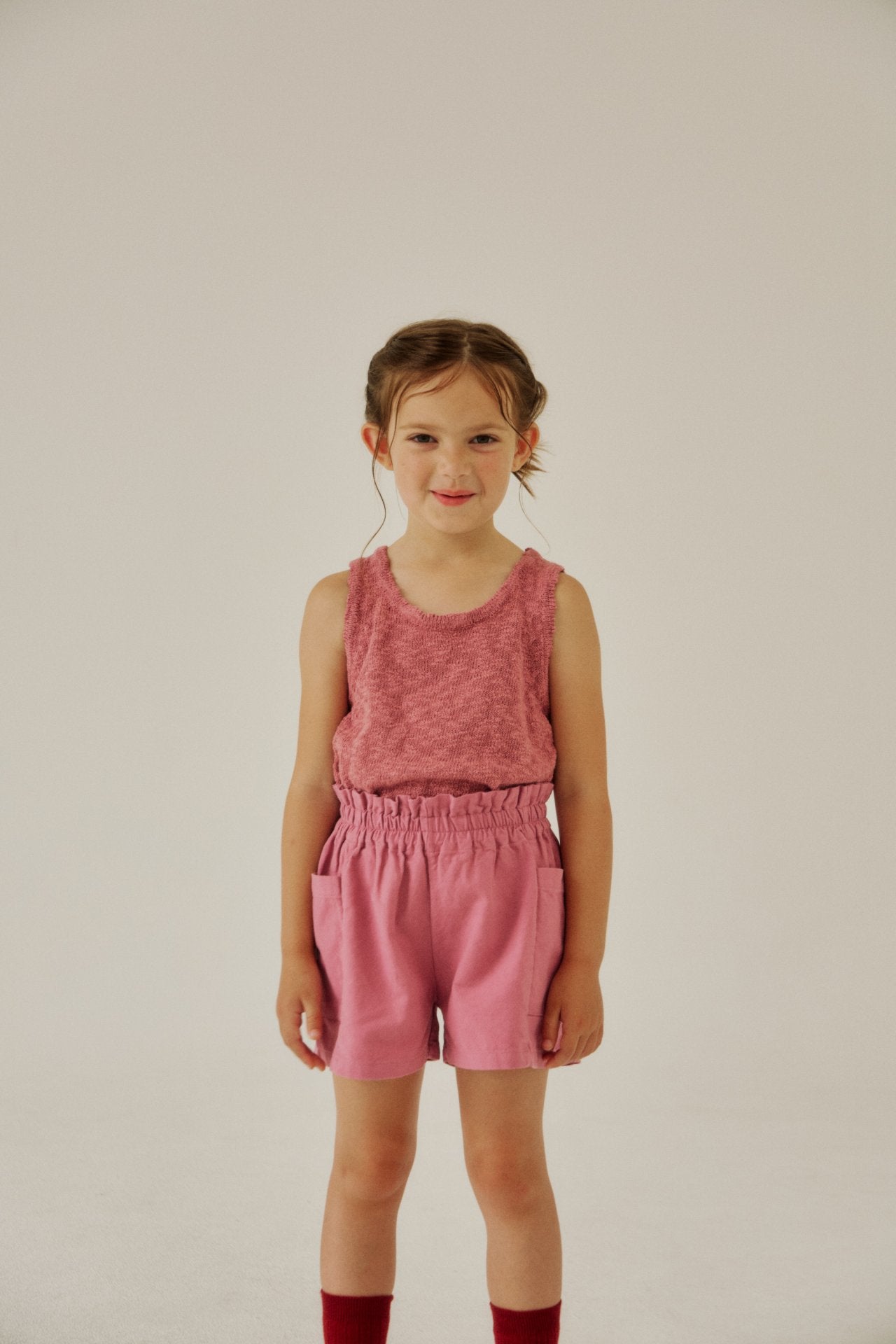 [Soye] Cream frill pants_Pink