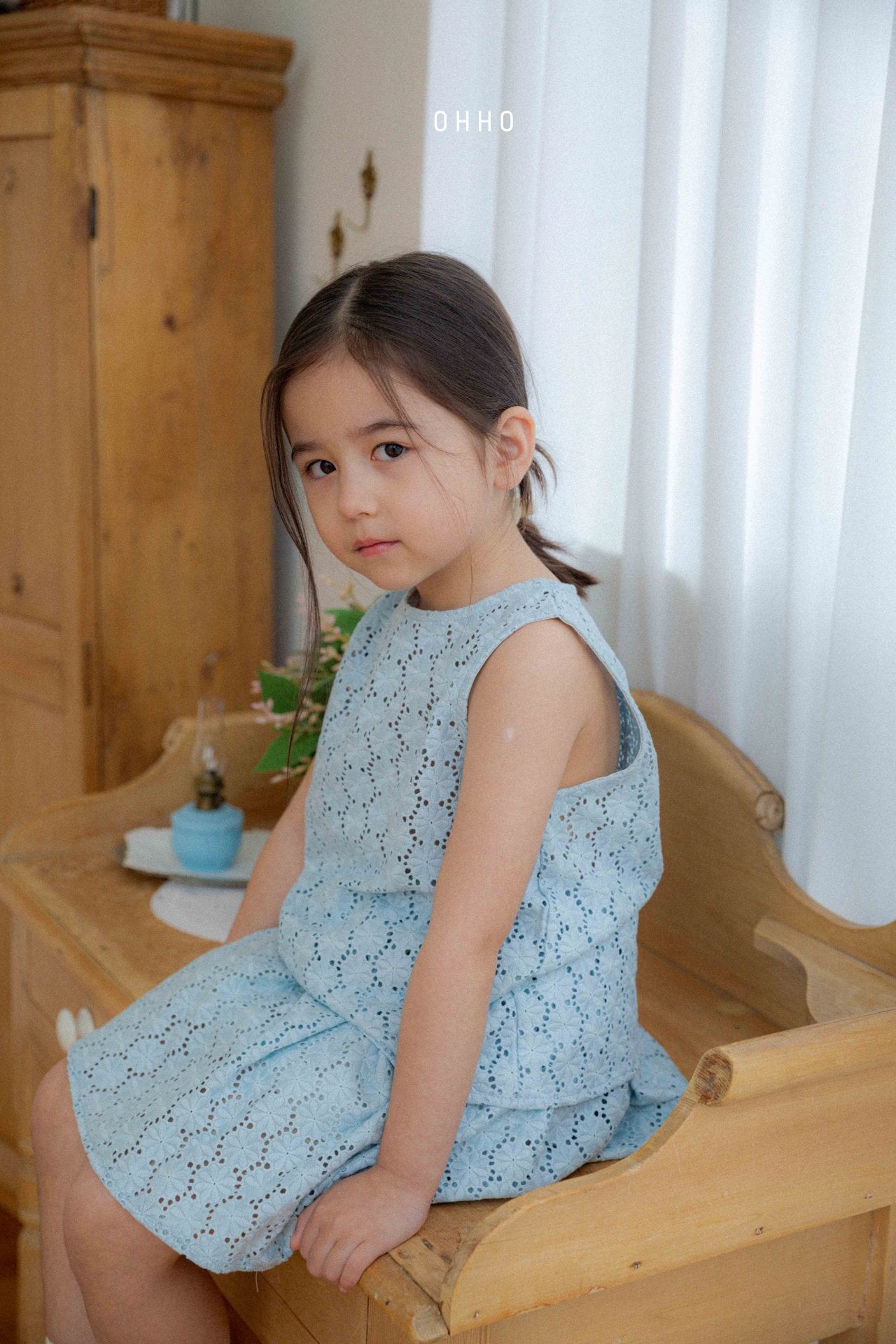 [ohho] Ette punching Skirt_2colors