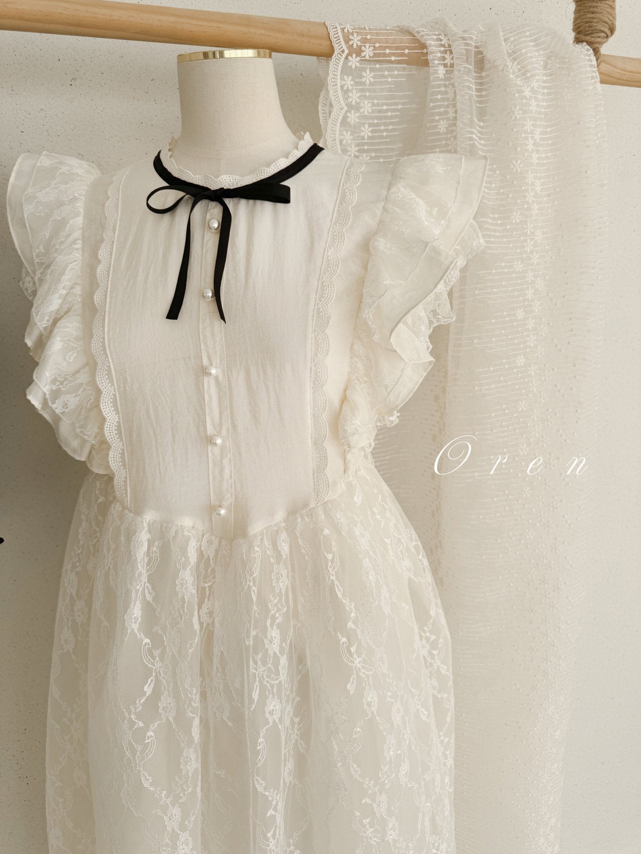 [OREN] Vivian Dress(MOM)_Cream