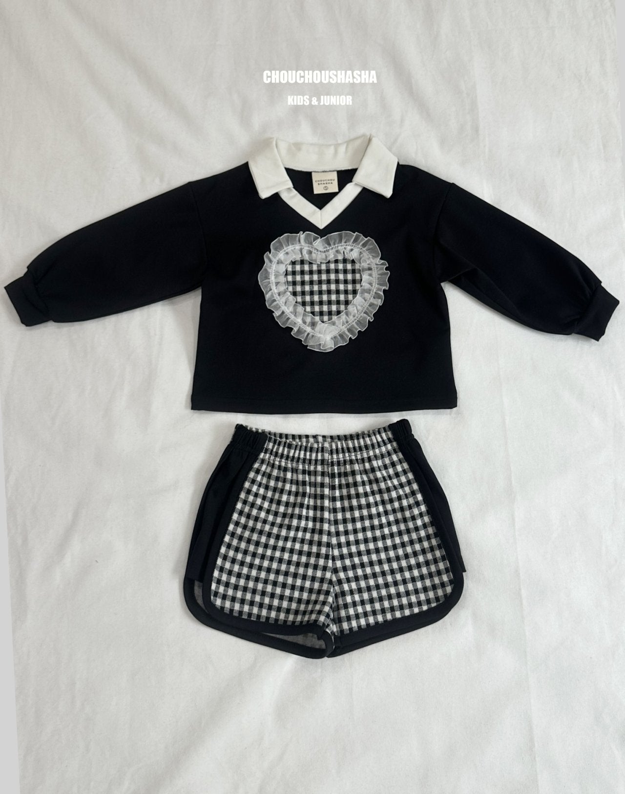 [CHOUCHOUSHASHA] Heart Set-up_Black