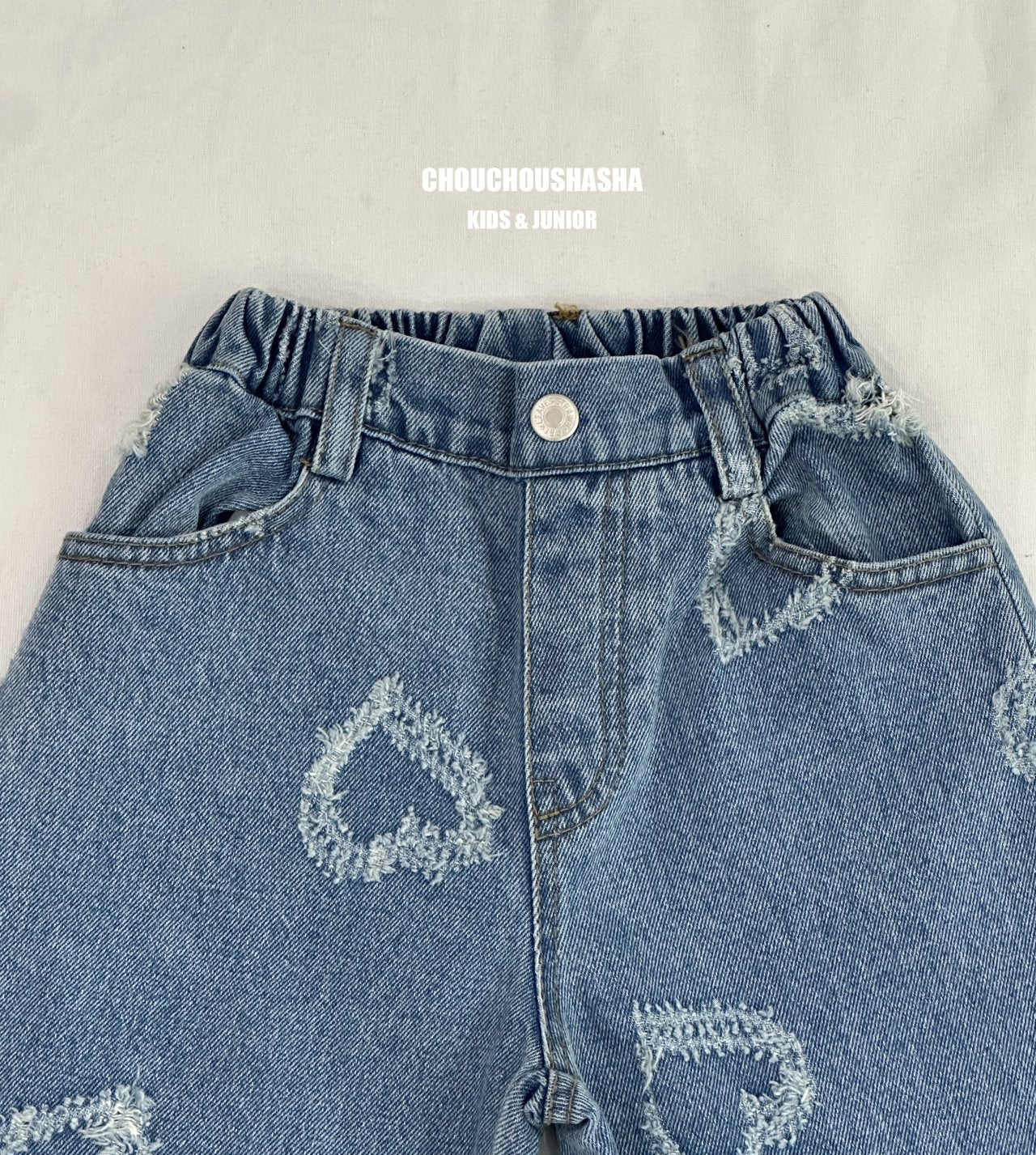 [CHOUCHOUSHASHA] Lovely Denim Pants_Mom