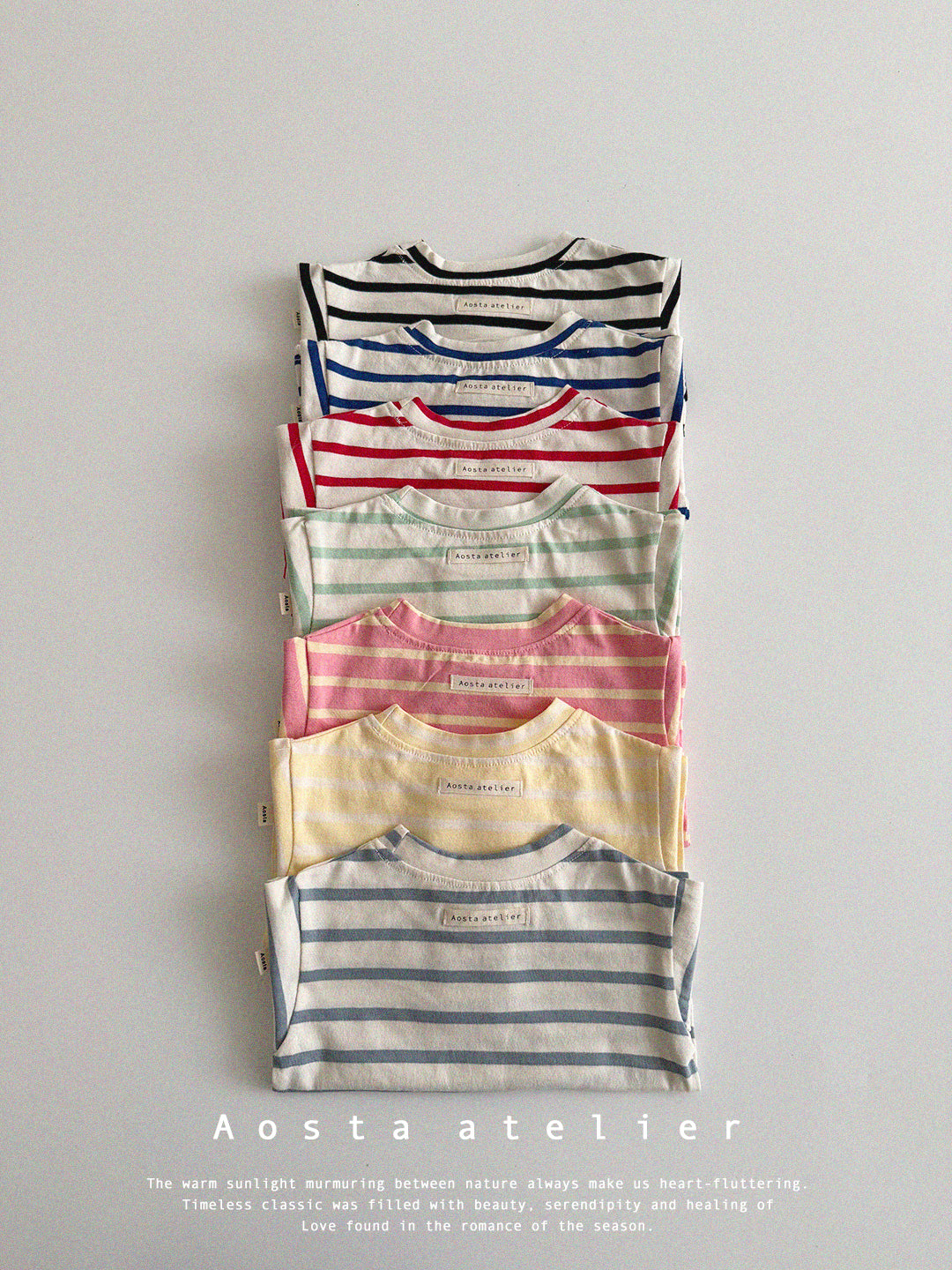 [AOSTA] Spring Signature T-shirt_7colors