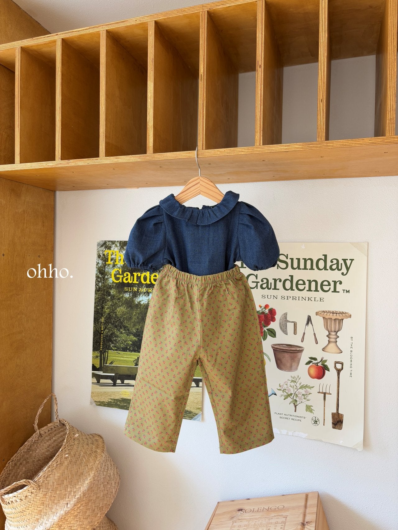 [ohho] Rose Flower Pants_2colors