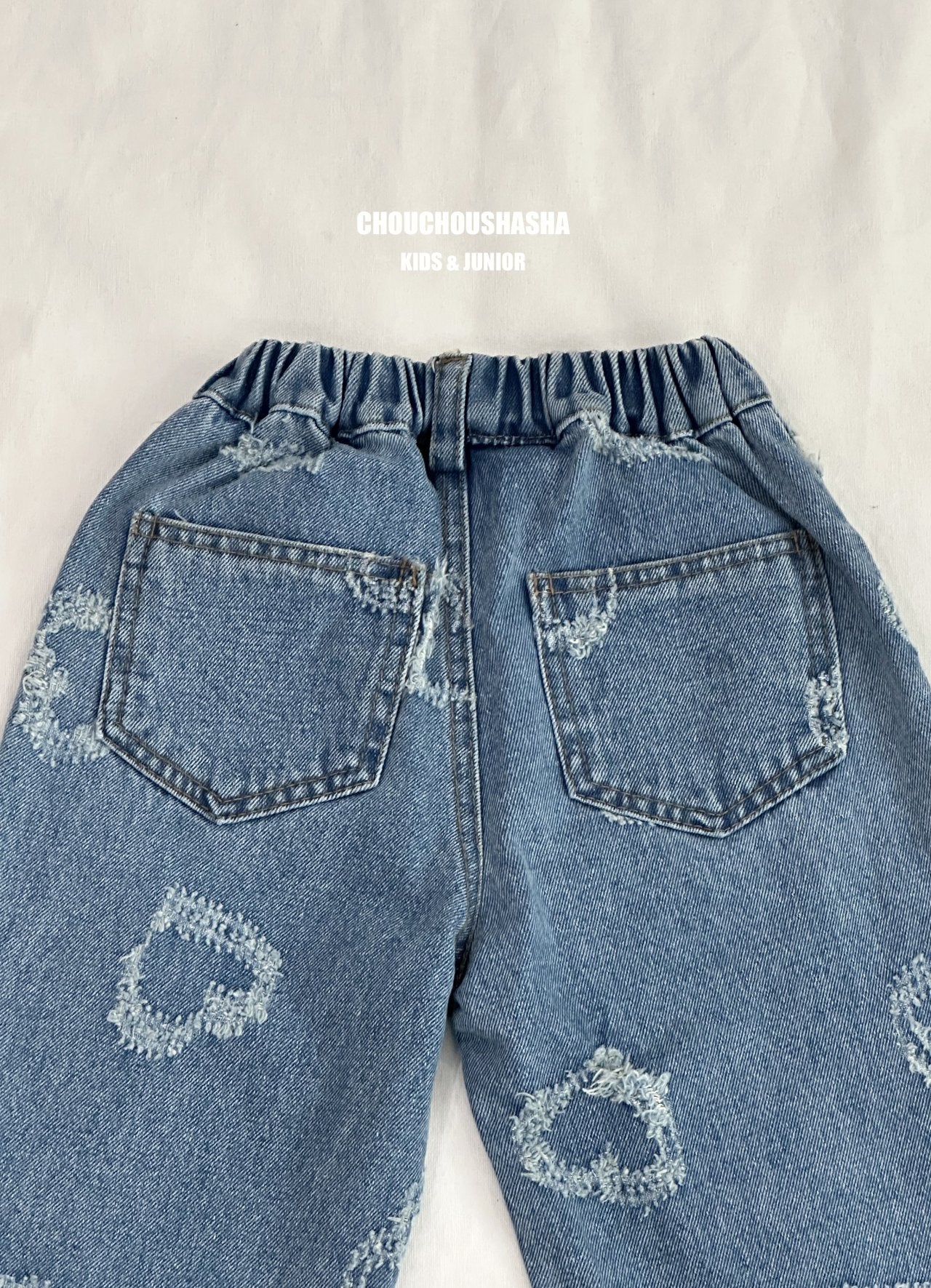 [CHOUCHOUSHASHA] Lovely Denim Pants_Mom