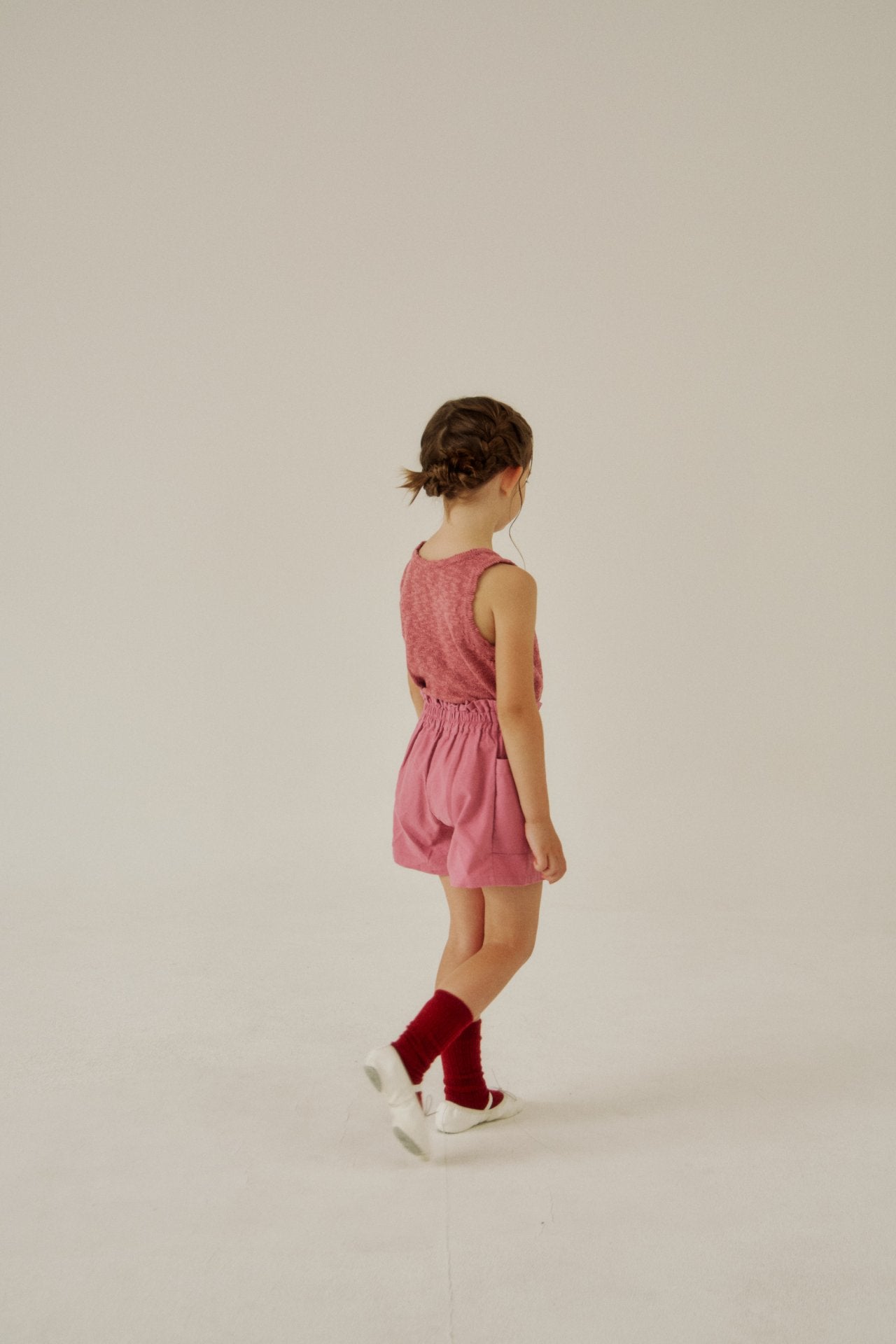 [Soye] Cream frill pants_Pink